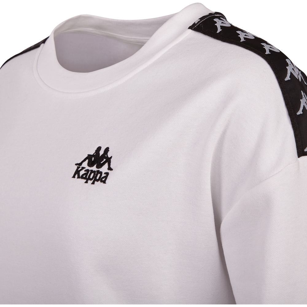 Kappa Sweatshirt, - mit hochwertigem Jacquard Logoband an den Schultern