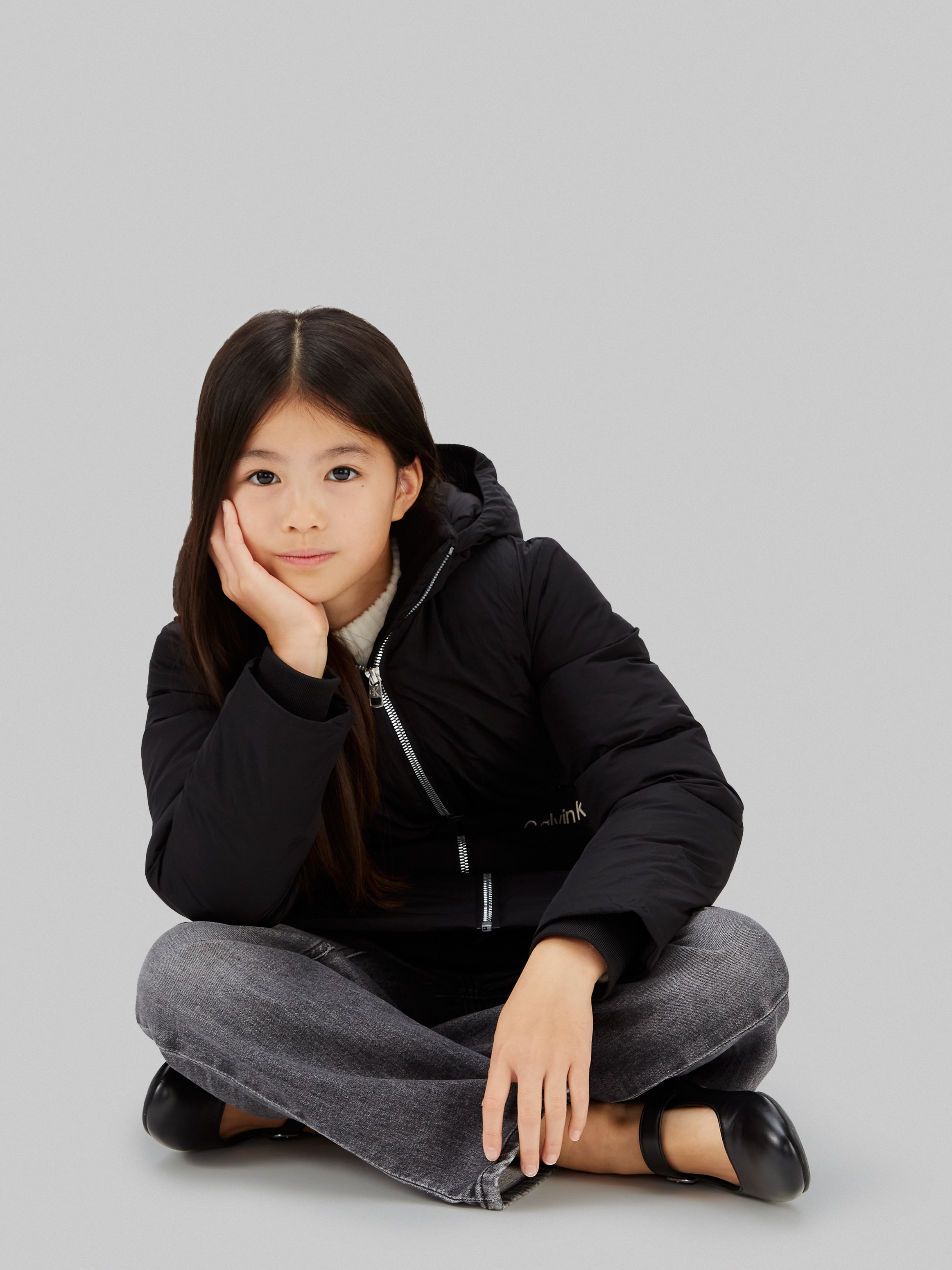 Calvin Klein Jeans Steppmantel »CLASSIC BELTED COAT«, für Kinder bis 16 Jahre, mit Gürtel
