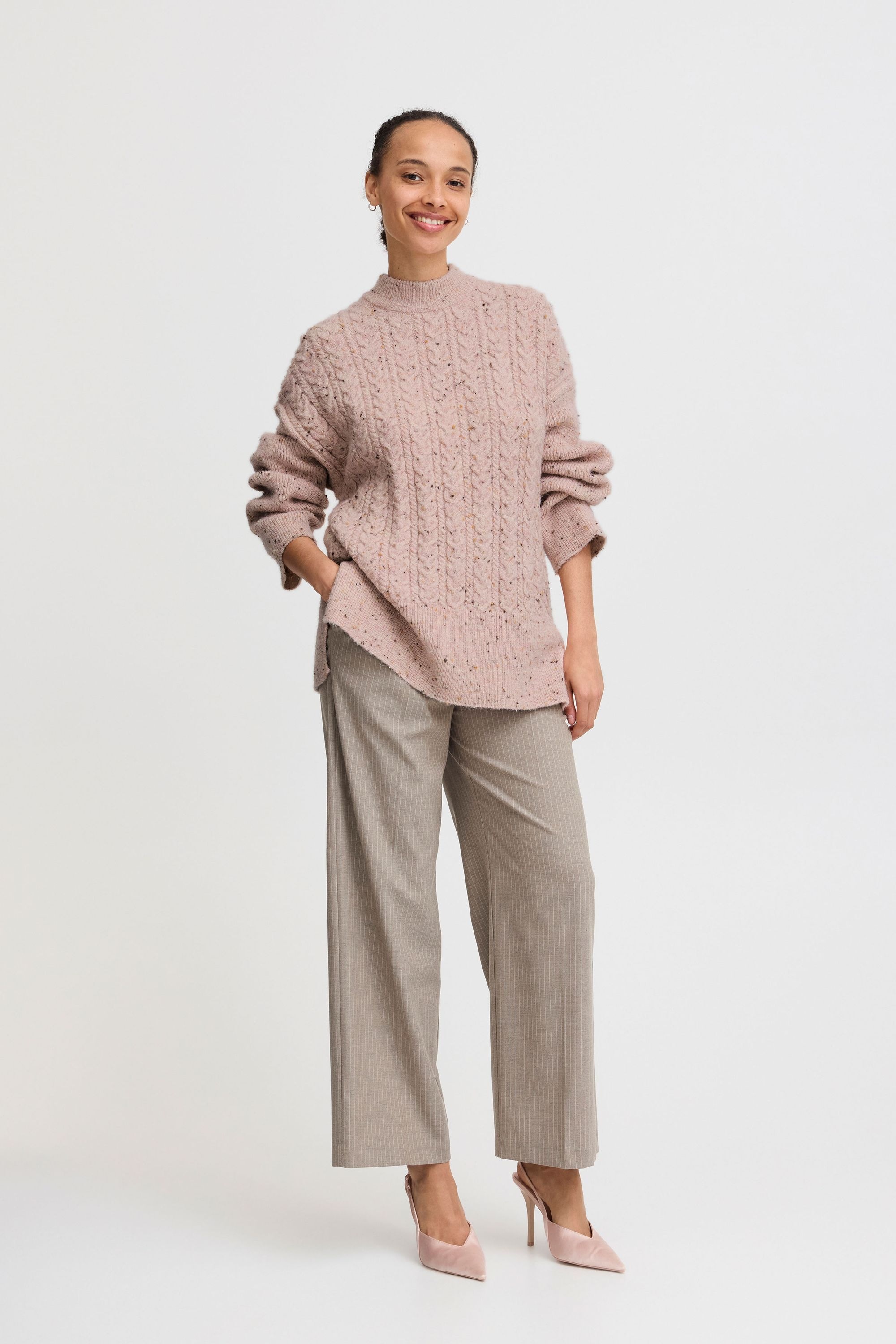 b.young Strickfleece-Pullover »Strickpullover BYNATA CABLE JUMPER«