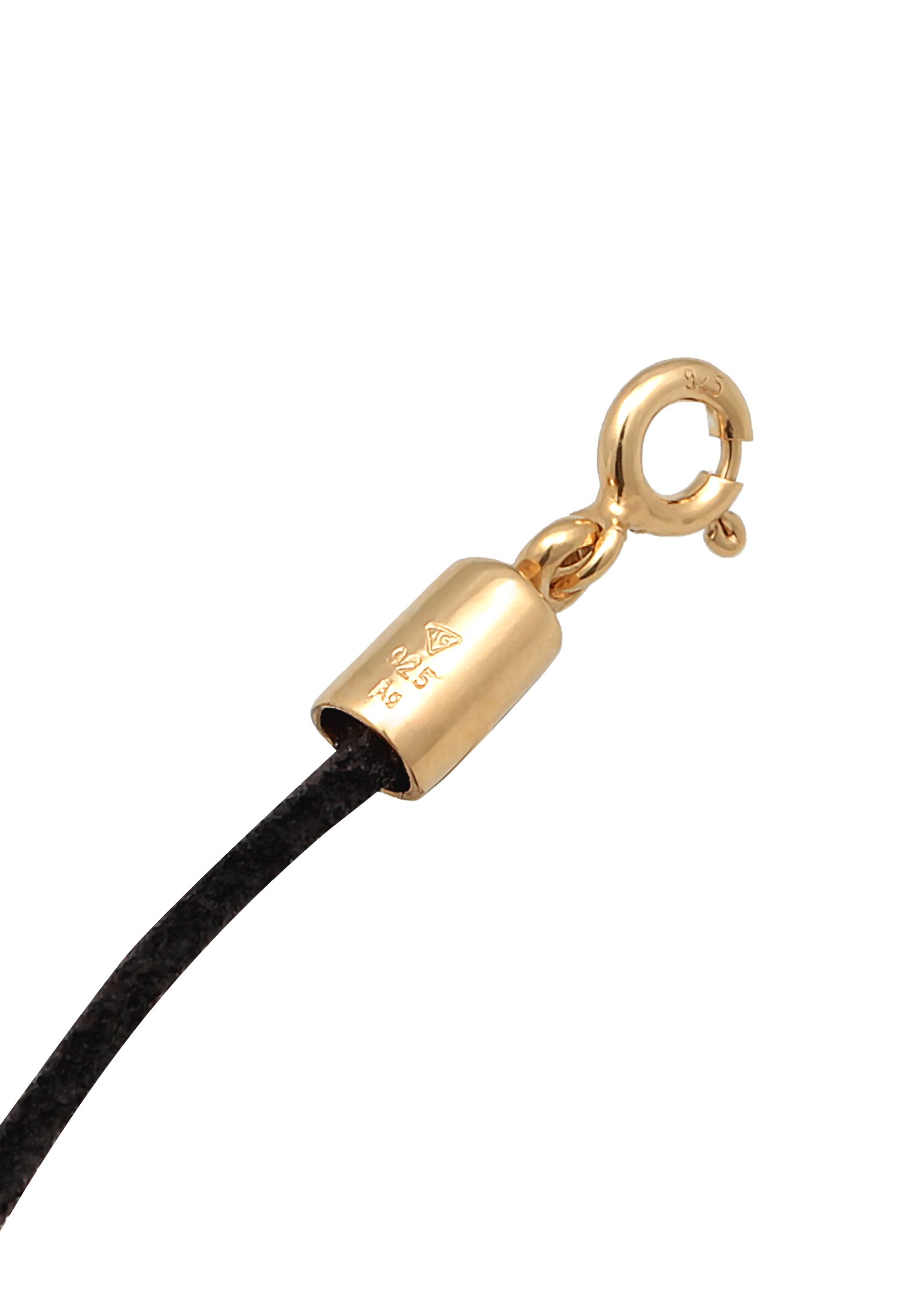 Elli Choker »Halskette Choker Herz Satinband 925 Silber«