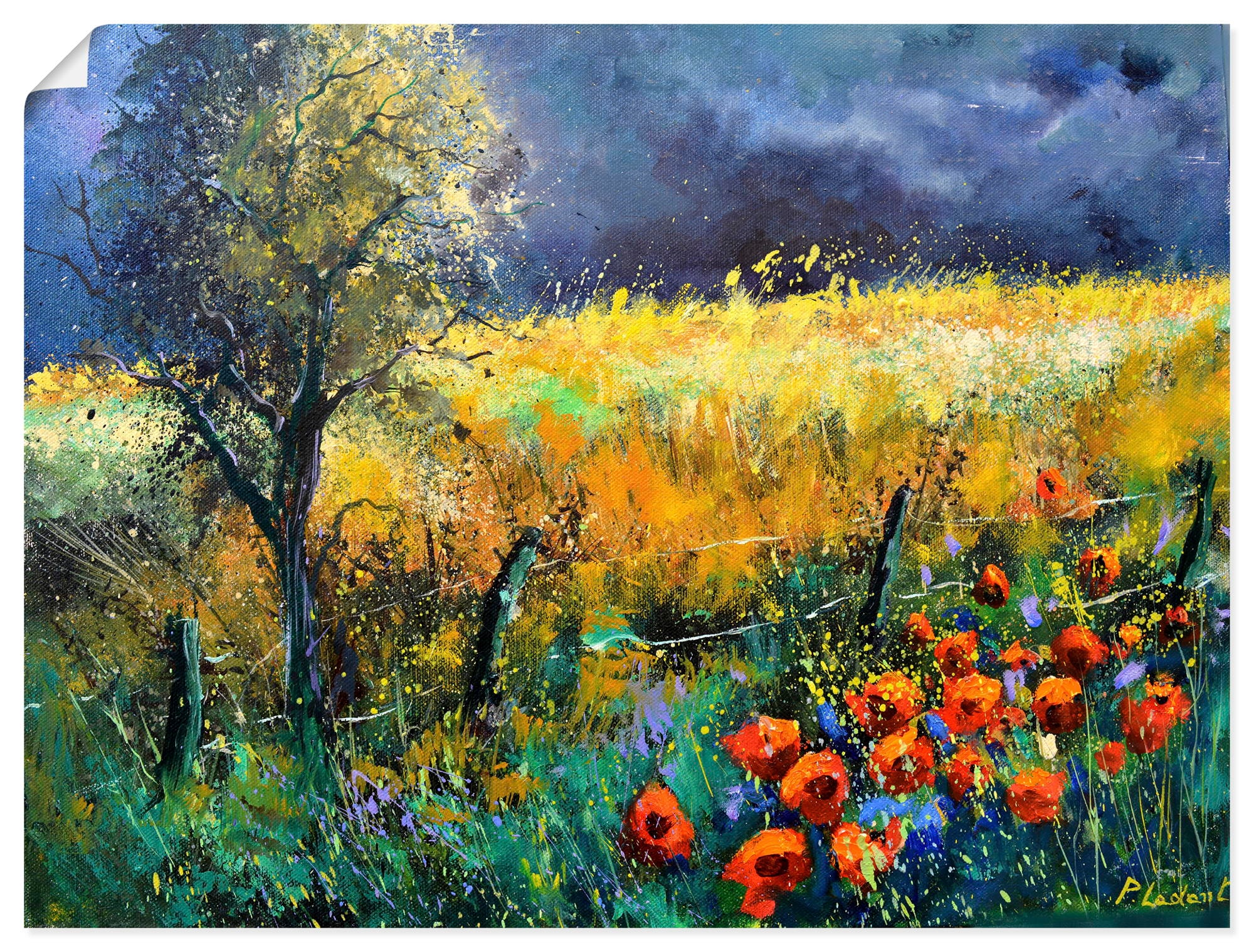 Artland Wandbild »Red poppies« Wiesen & Baumbilder 1 Stk. tlg. als Alubild, Leinwandbild, Poster, Wandaufkleber in verschied. Größen
