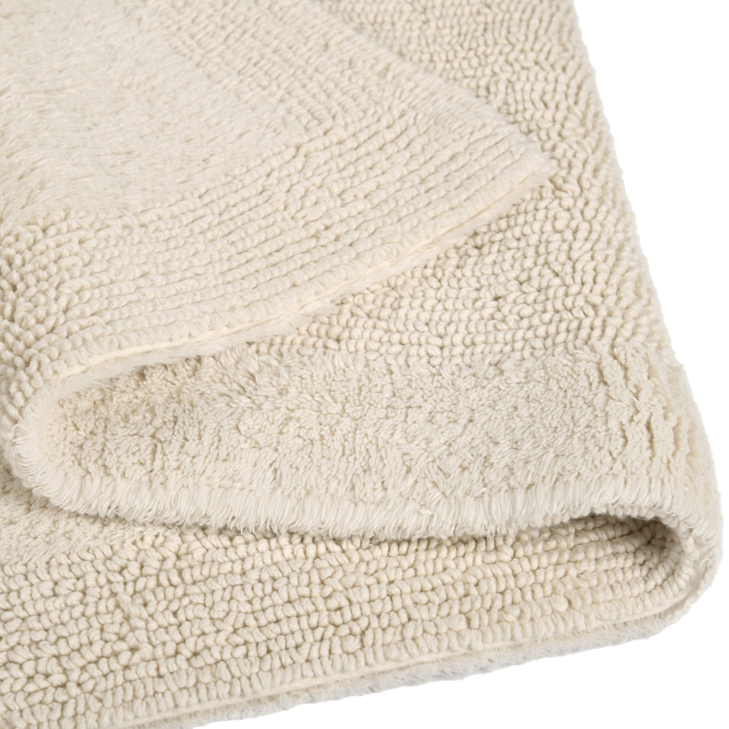 OTTO home Badematte »Kapra, Badvorleger, Badezimmer Teppich« Höhe 14 mm beidseitig nutzbar | fußbodenheizungsgeeignet | strapazierfähig mit Bordüre, Badteppich, Badematte, Baumwolle