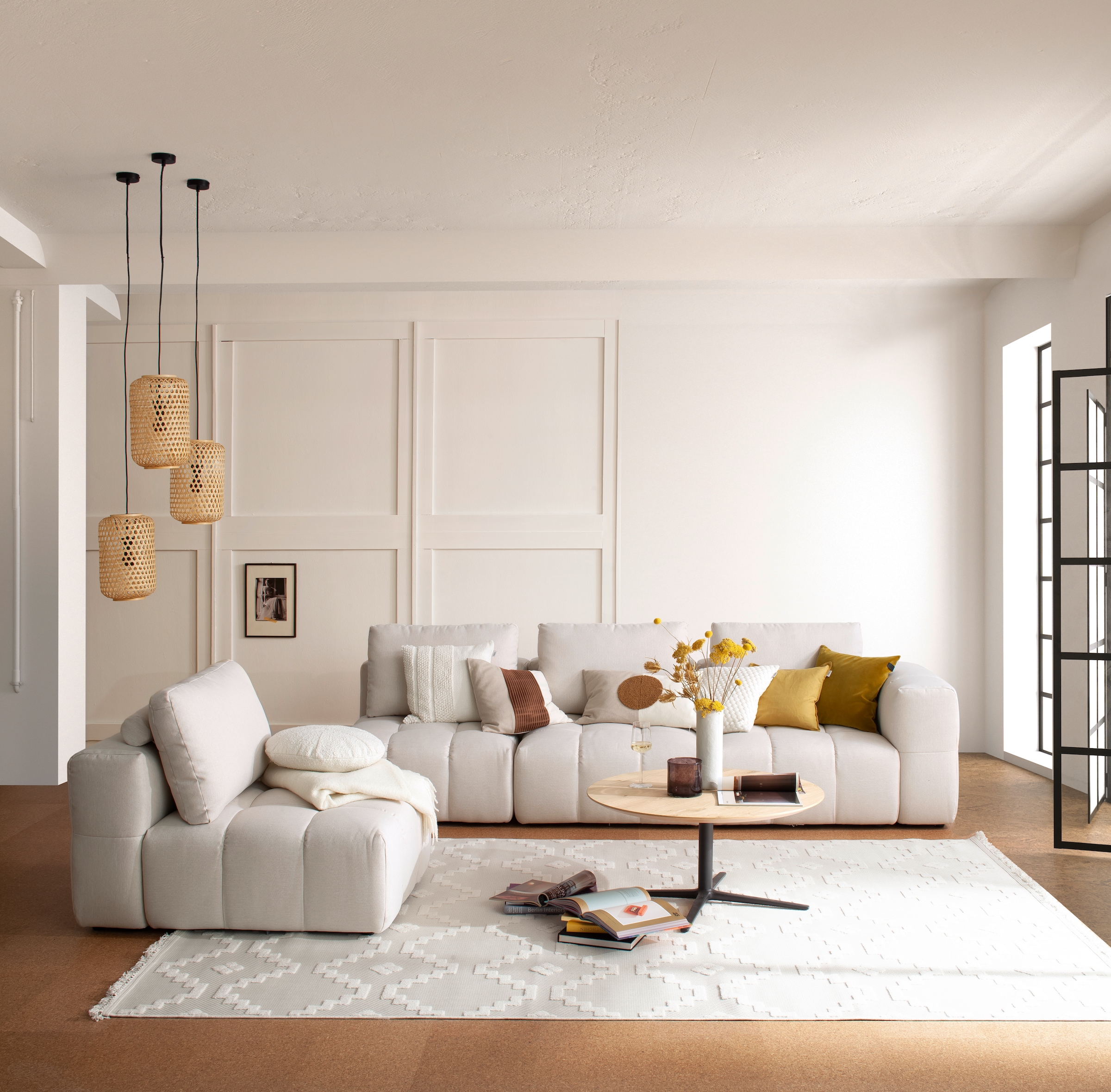 SCHÖNER WOHNEN-Kollektion Teppich »Summer 6352« rechteckig 6 mm Höhe In- und Outdoor geeignet, Hoch Tief Struktur, Robuster Teppich