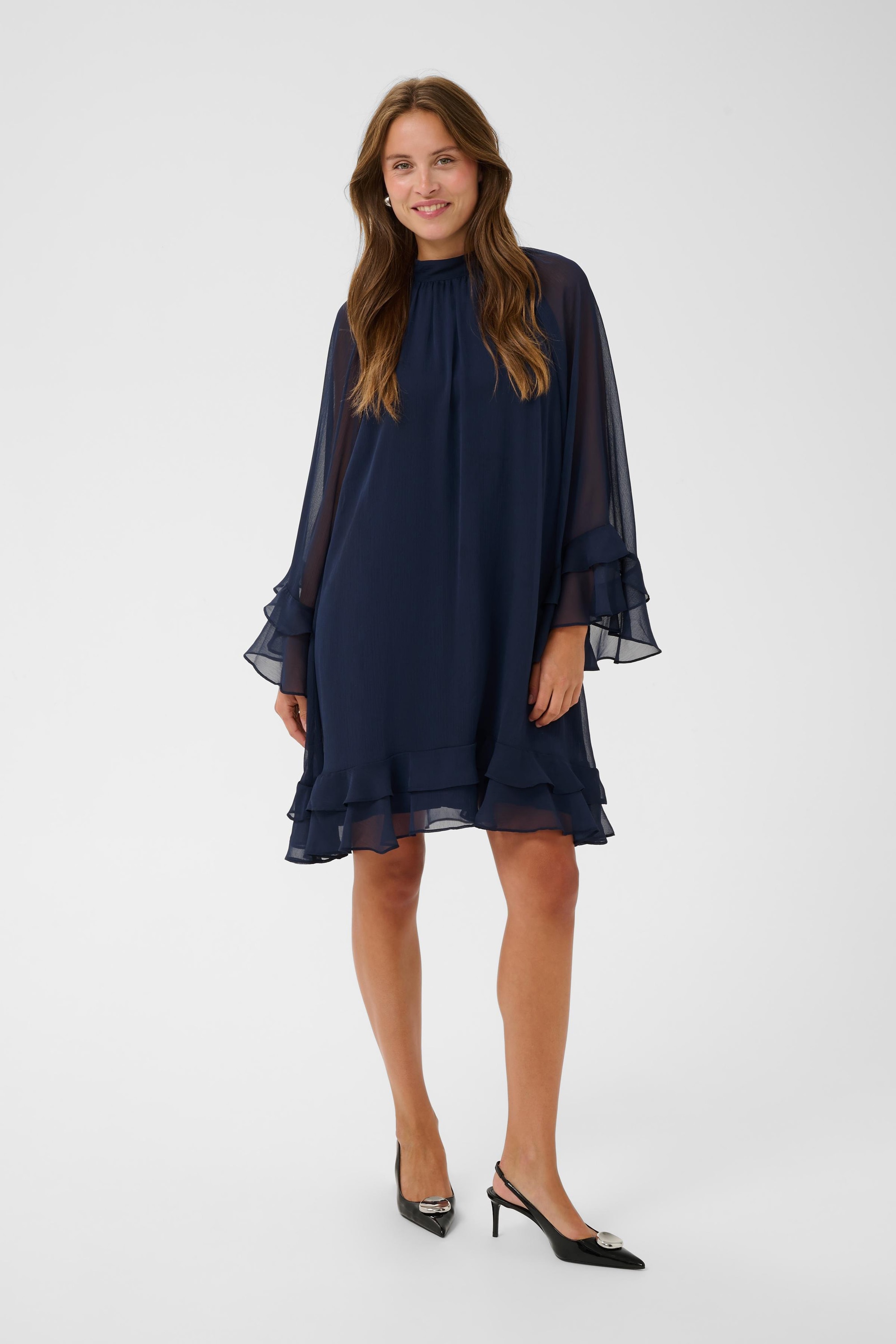 Saint Tropez Midikleid »Damen Kleid LabelleSZ«