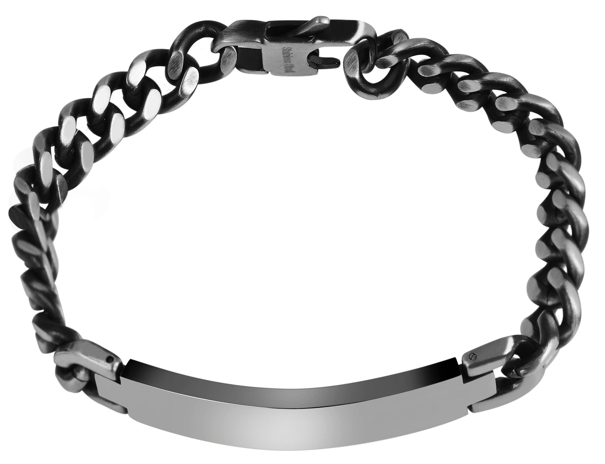 Adelia´s Panzerarmband »Herren Armband ¿ Panzerarmband aus Edelstahl 21,5 cm«