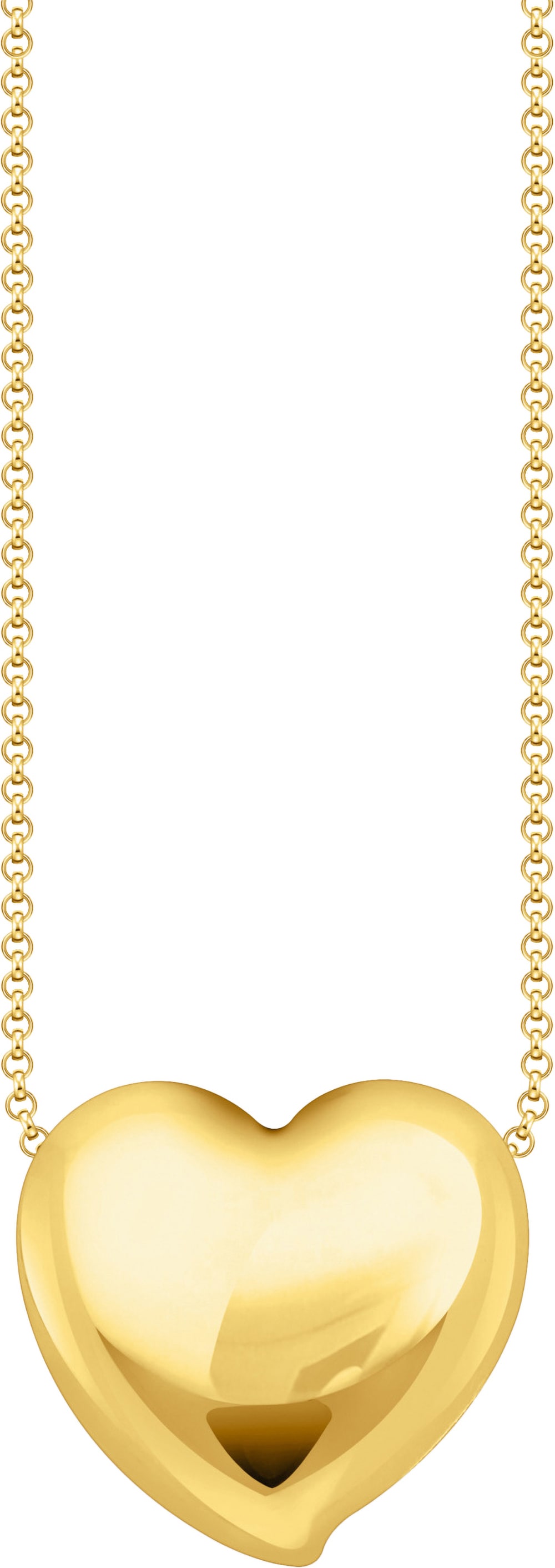 THOMAS SABO Kette mit Anhänger »in Herzform, Bold Elegance, KE2276-001-21-L45V, KE2276-413-39-L45V«