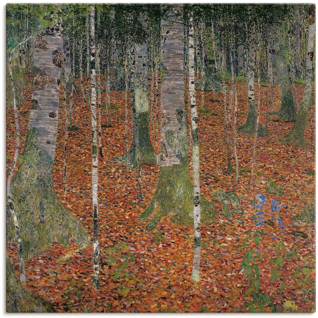 Artland Leinwandbild »Birkenwald. 1903«, Wald, (1 St.)