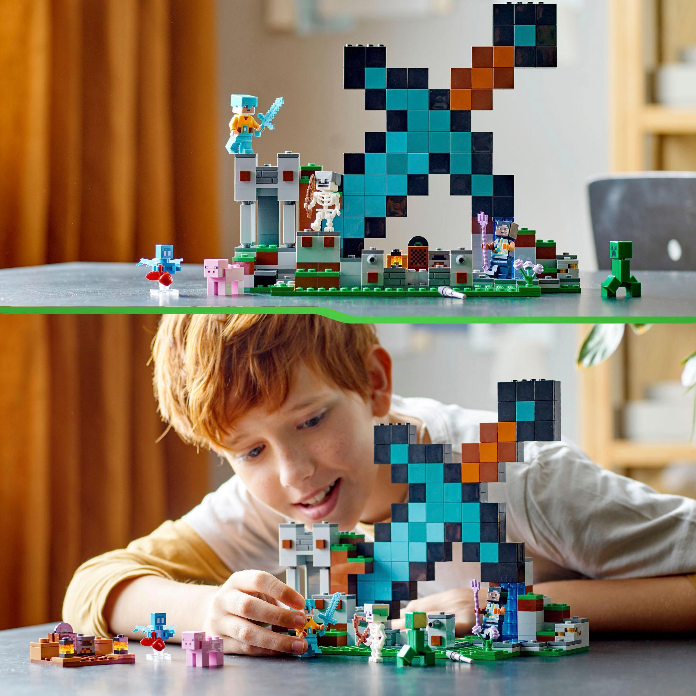 LEGO® Konstruktionsspielsteine »Der Schwert-Außenposten (21244), LEGO® Minecraft«, (427 St.), Made in Europe
