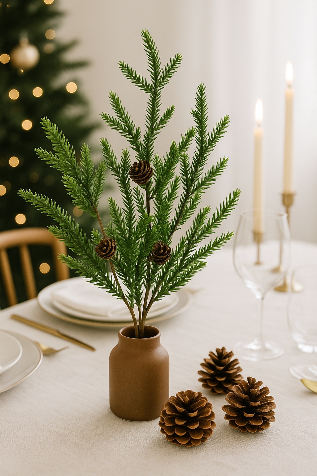 I.GE.A. Kunstzweig »Tannenbusch« Künstlicher Tannenzweig Dekozweig Weihnachtsdeko Kranz Floristik