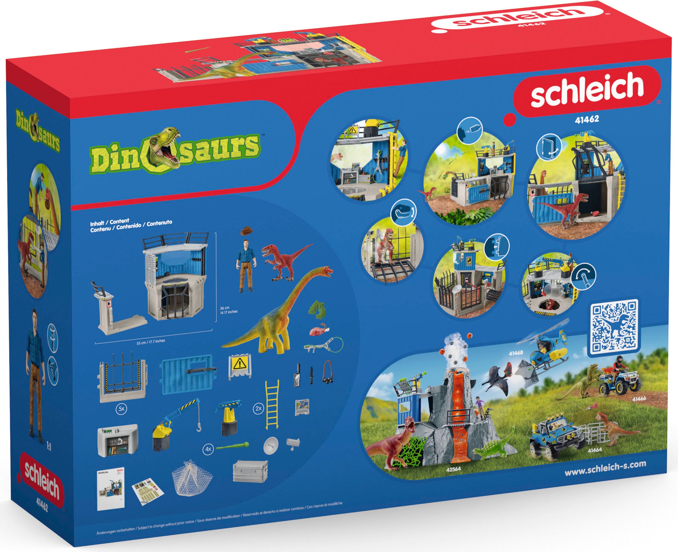 Schleich® Spielwelt »DINOSAURS, Große Dino-Forschungsstation (41462)«, (Set), ; Made in Germany