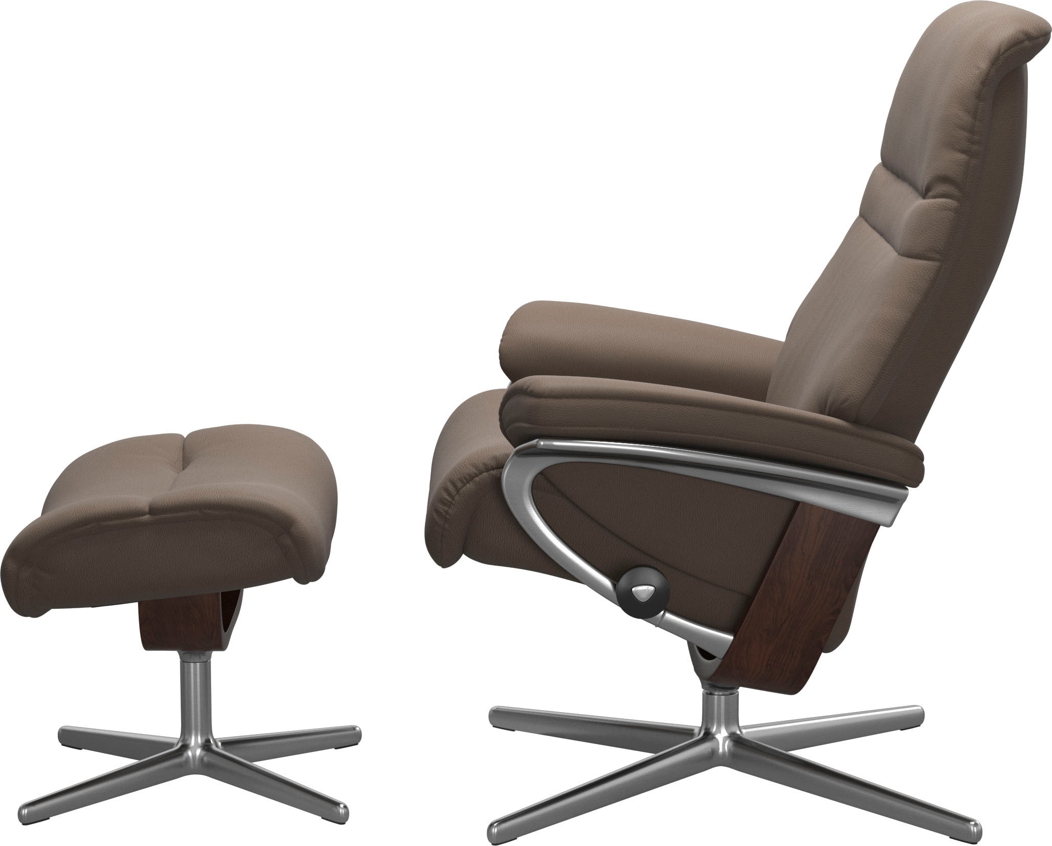 Stressless® Fußhocker »Sunrise« mit Cross Base, Größe S, M & L, Holzakzent Braun