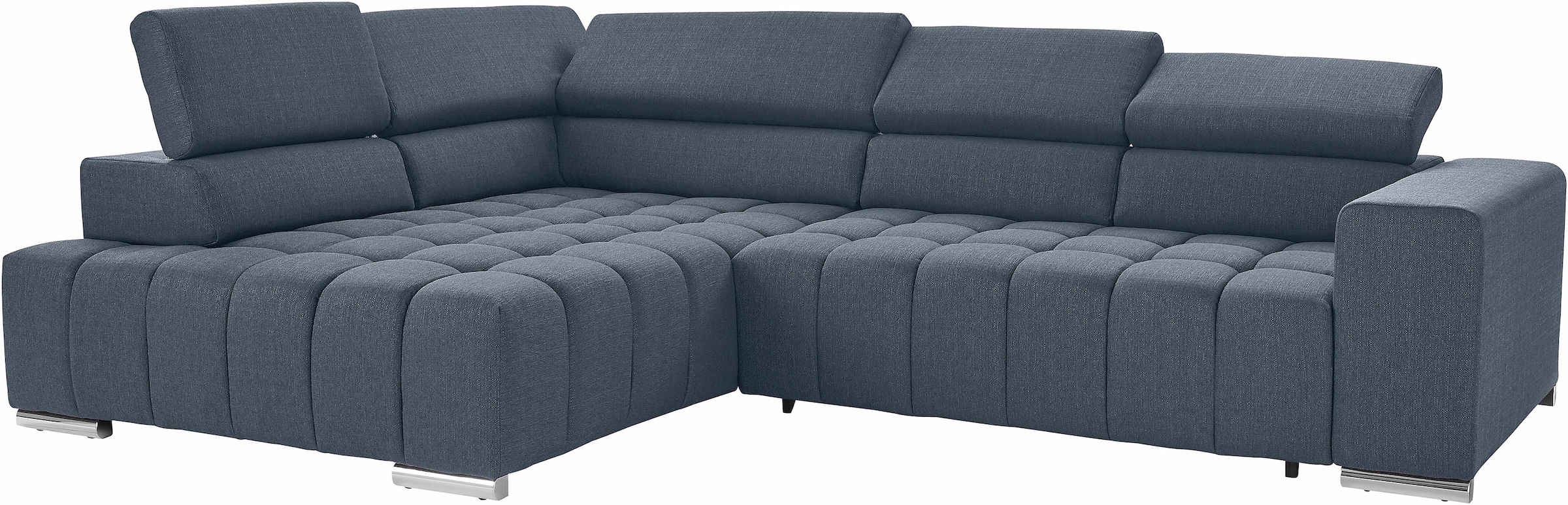 exxpo - sofa fashion Ecksofa »Elias, L-Form«, mit Kopf- bzw. Rückenverstellung, wahlweise mit Bettfunktion