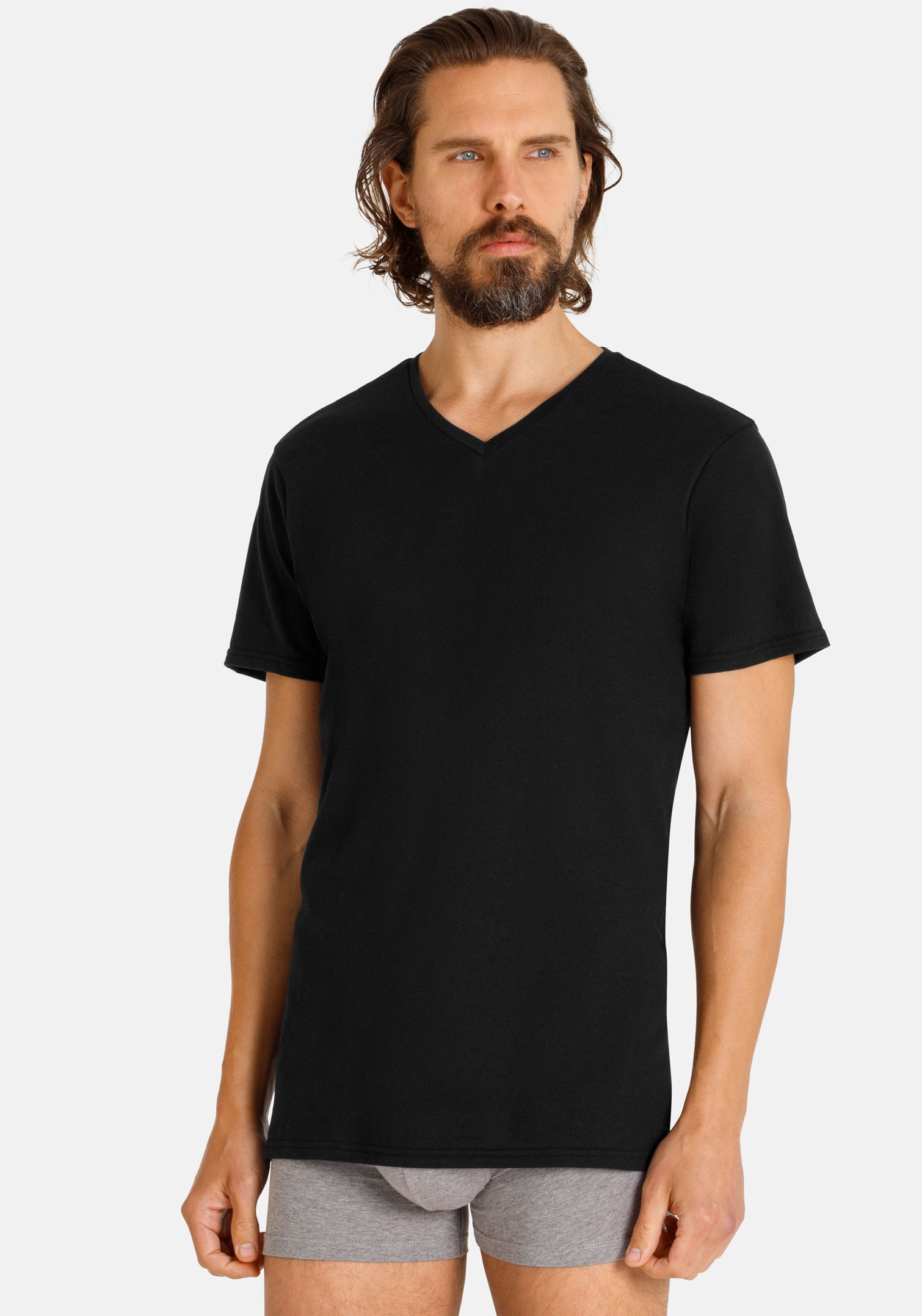 Camano T-Shirt »comfort« 2er Pack,  mit V-Ausschnitt