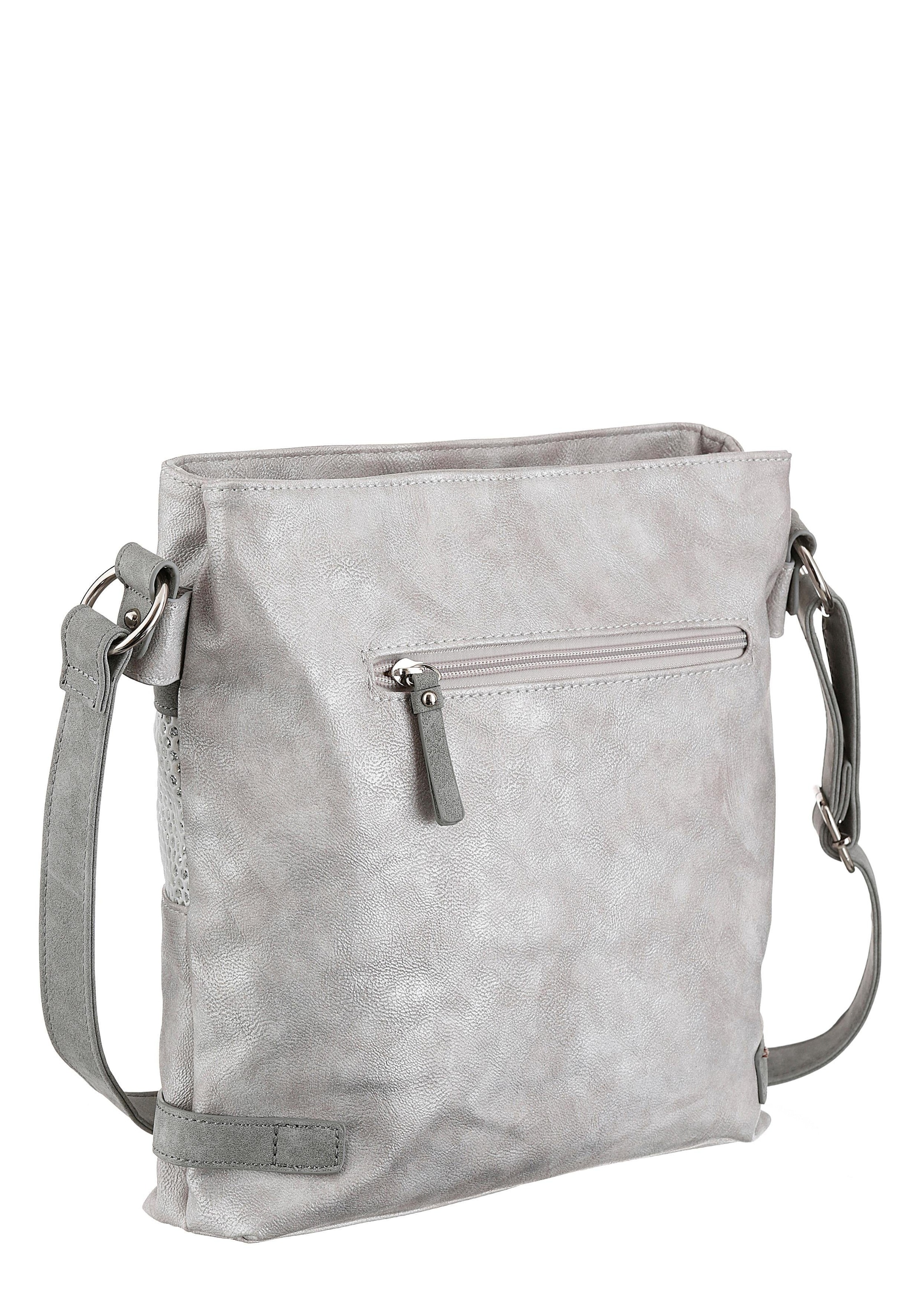 Rieker Umhängetasche, Schultertasche, Damen-Tasche mit praktischem Reißverschluss-Rückfach