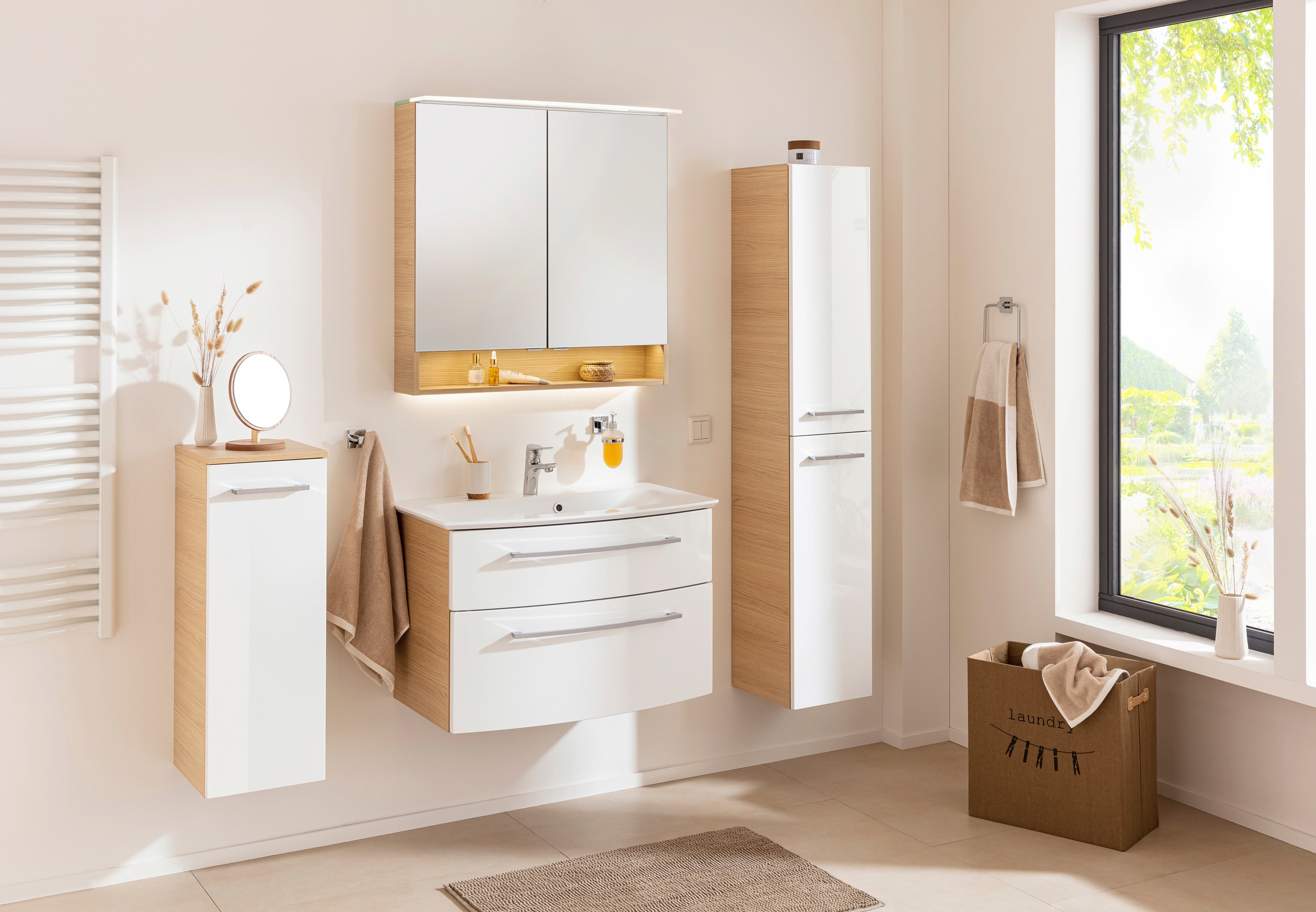 FACKELMANN Hochschrank »B.Style«, Badmöbel
