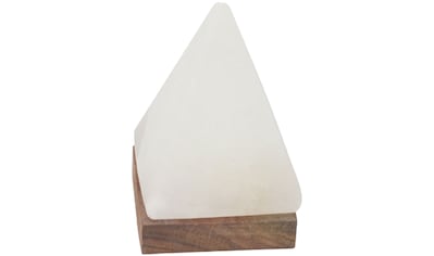 Salzkristall-Tischlampe »USB-Pyramide«, Handgefertigt aus Salzkristall - jeder Stein...