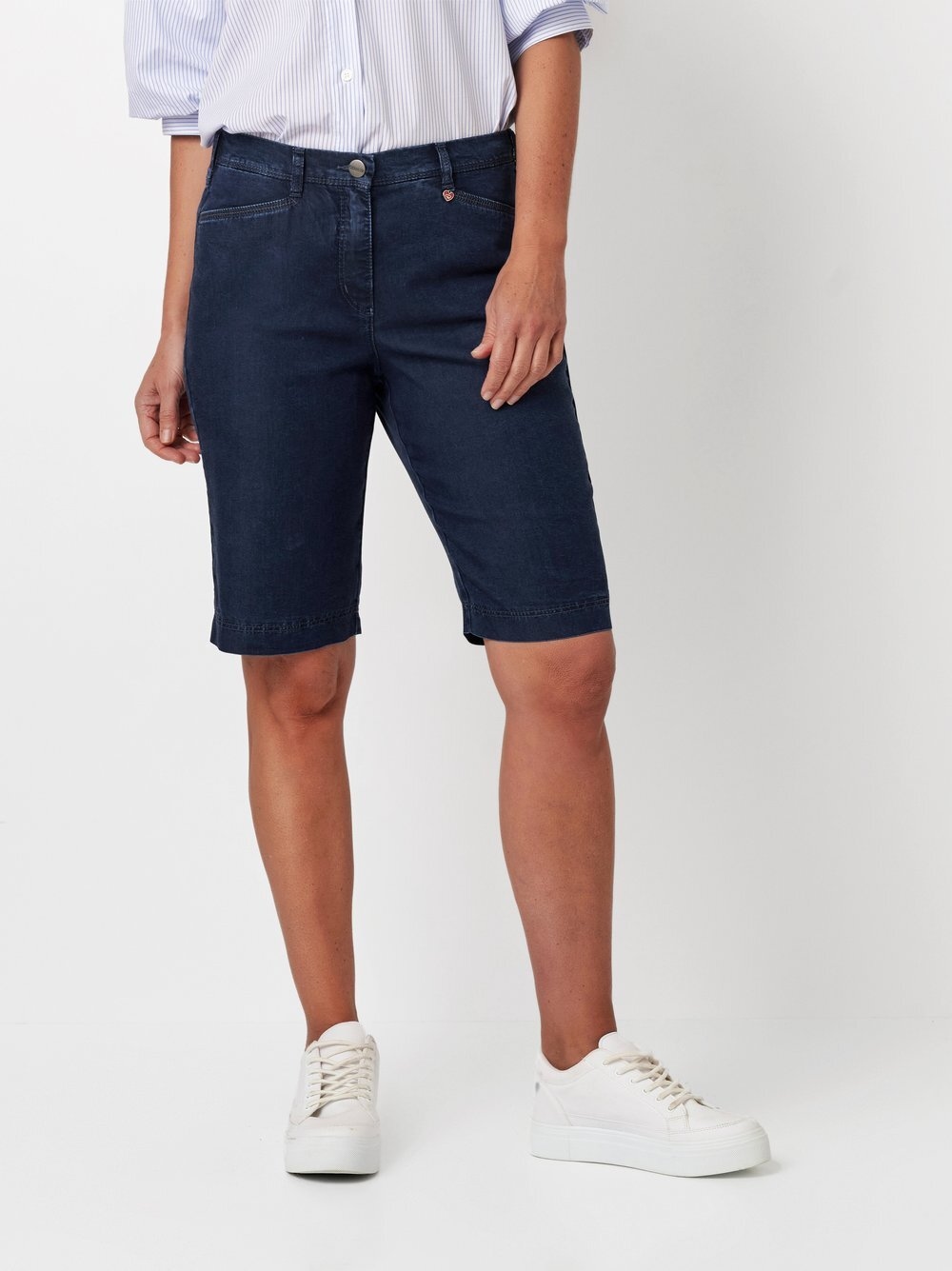 Relaxed 5-Pocket-Jeans »Meine beste Freundin« in Bermudalänge