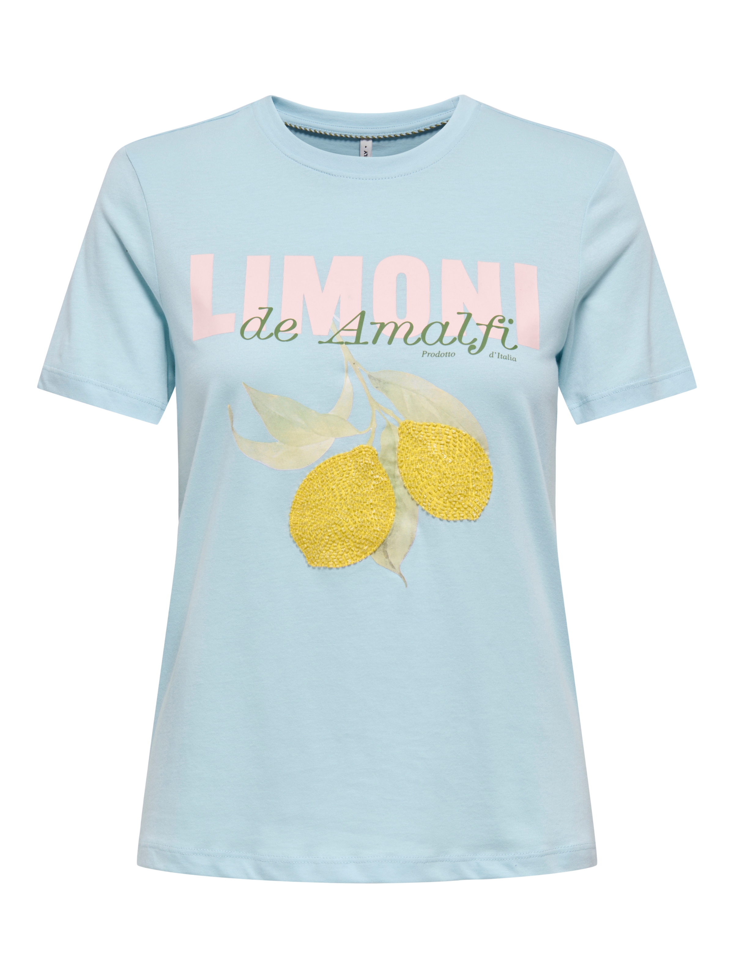 ONLY T-Shirt »ONLKITA S/S PEARL TOP BOX JRS« Baumwolle, regular fit, Rundhals