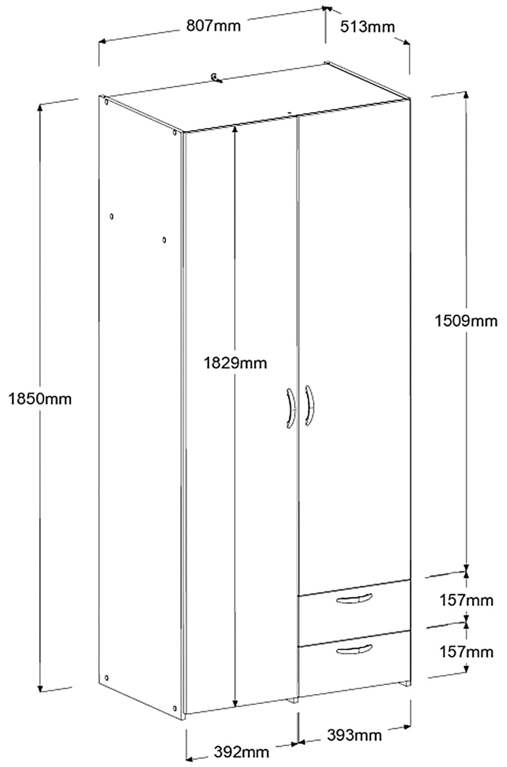 Parisot Jugendzimmer-Set »Milky 22« Set, 2 tlg.