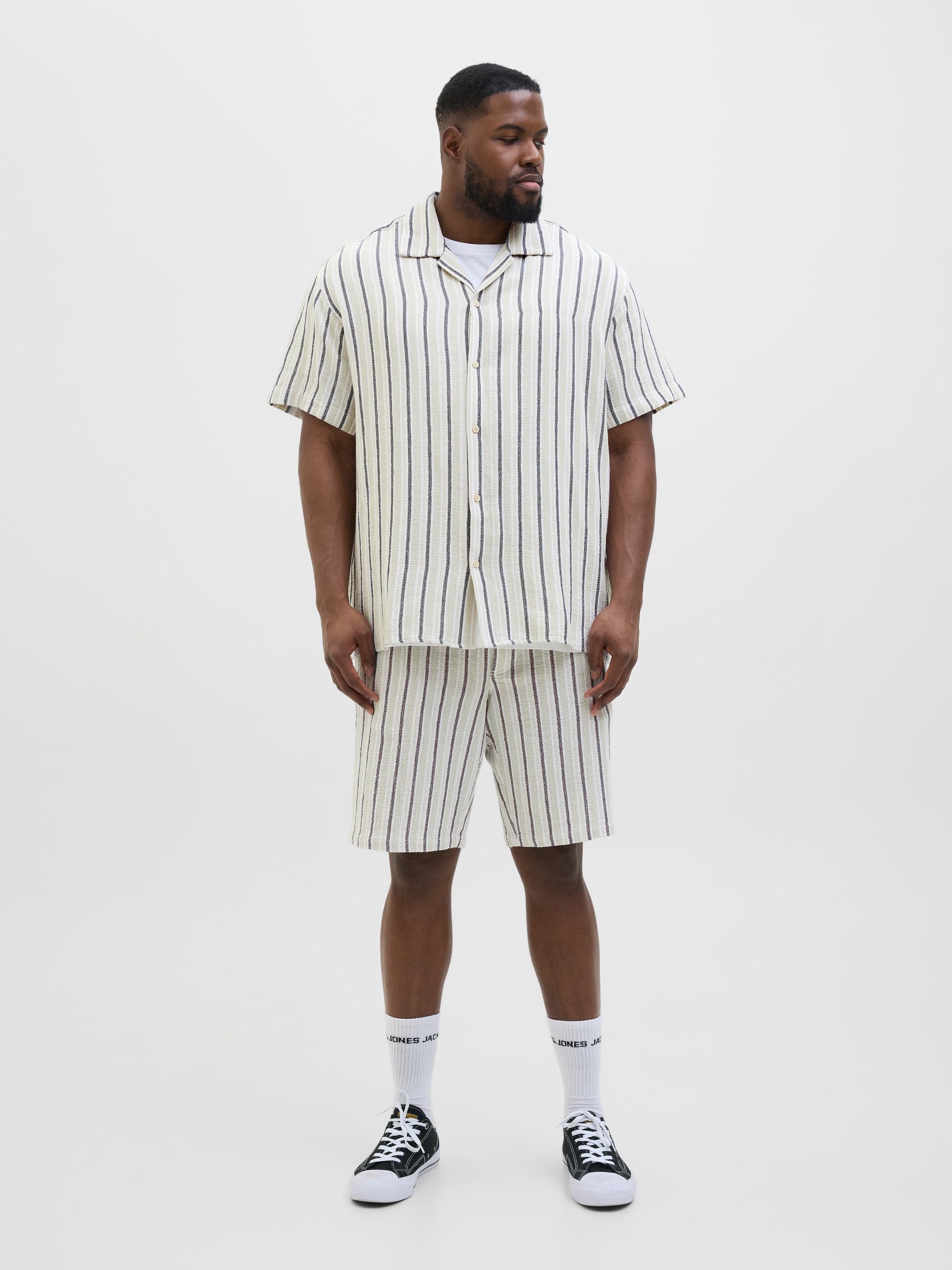 Jack & Jones PlusSize Kurzarmhemd »JORCOBA STRIPE RESORT SHIRT SS SN PLS«