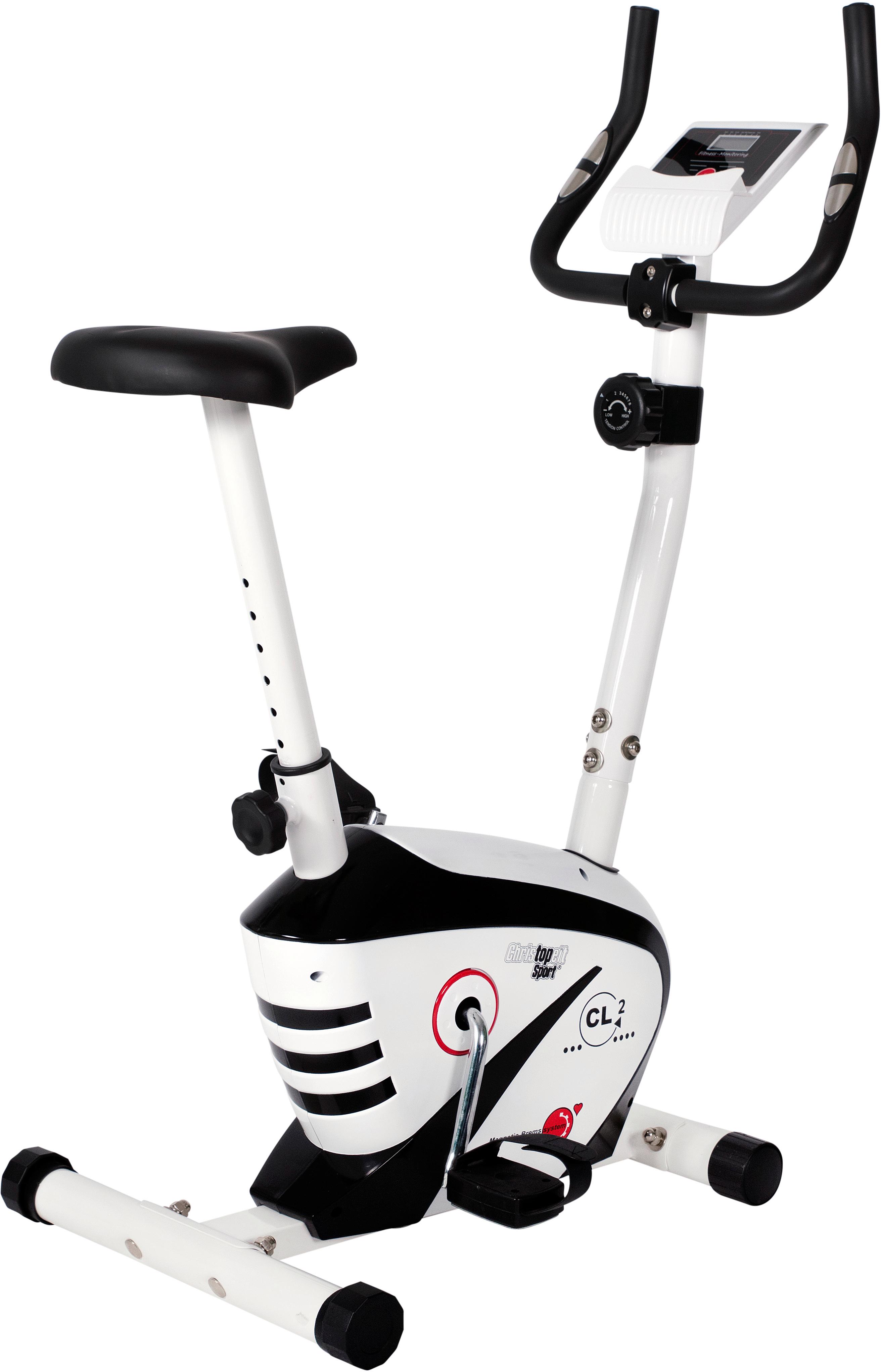 Christopeit Sport® Heimtrainer »CL 2«, Computer mit Halterung für Tablet bzw. Smartphone