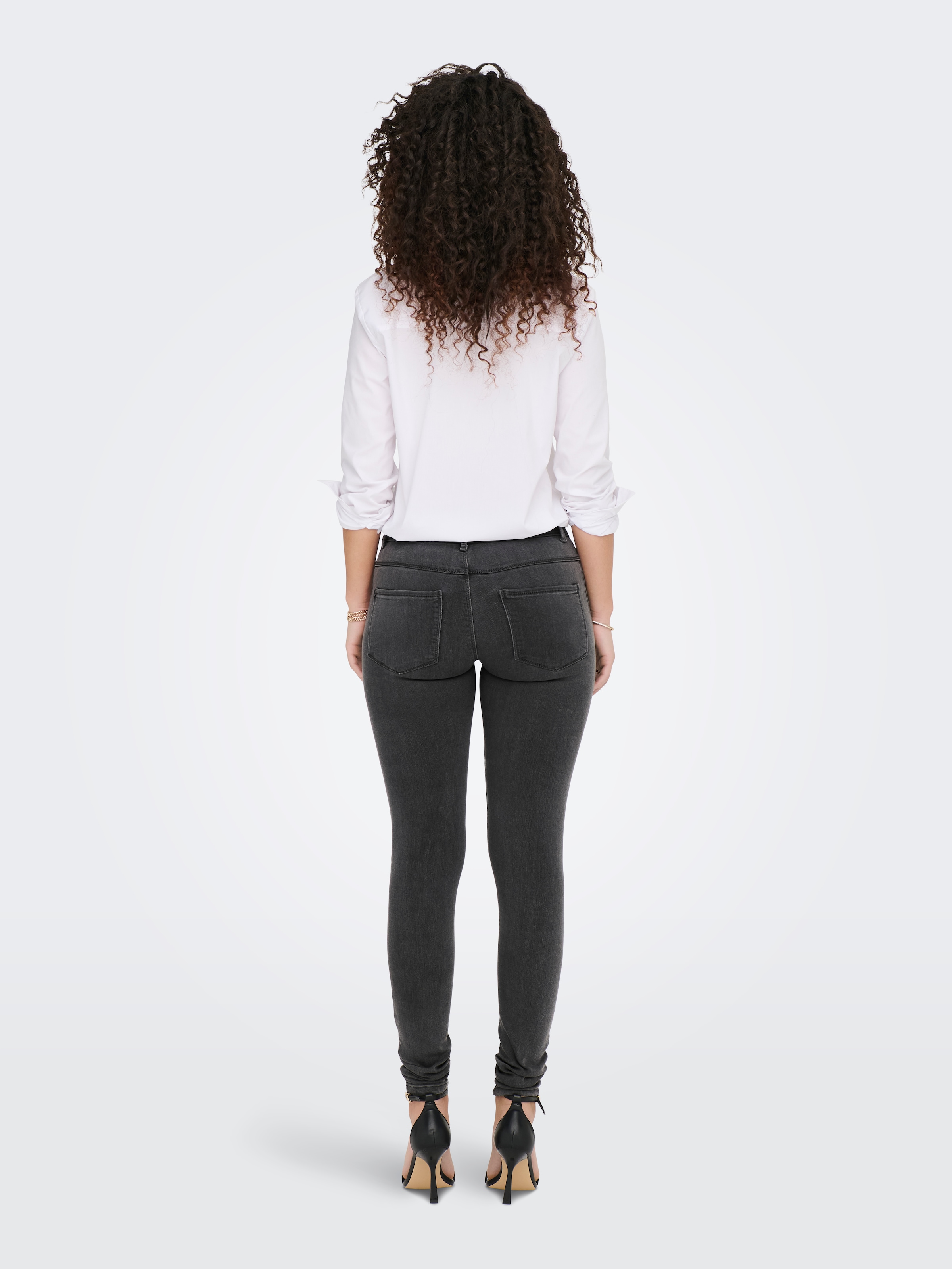 ONLY Skinny-fit-Jeans »ONLRAIN LIFE REG SKINNY DNM« mit Gürtelschlaufen