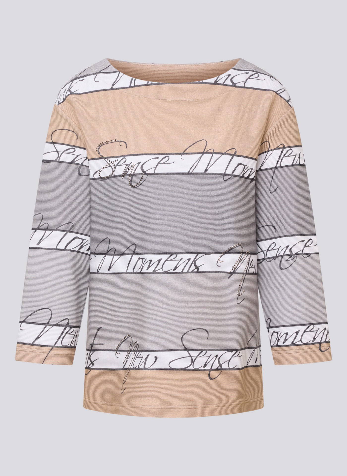 Rabe 3/4-Arm-Shirt mit Crinkle Optik