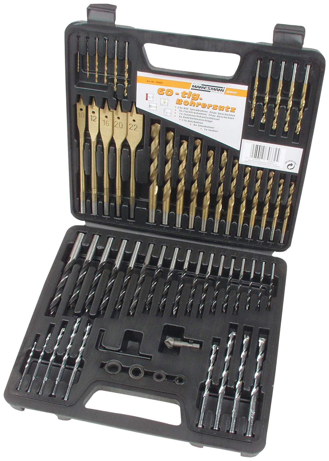 Brüder Mannesmann Werkzeuge Bohrersatz, (Set, 60 tlg.) kaufen