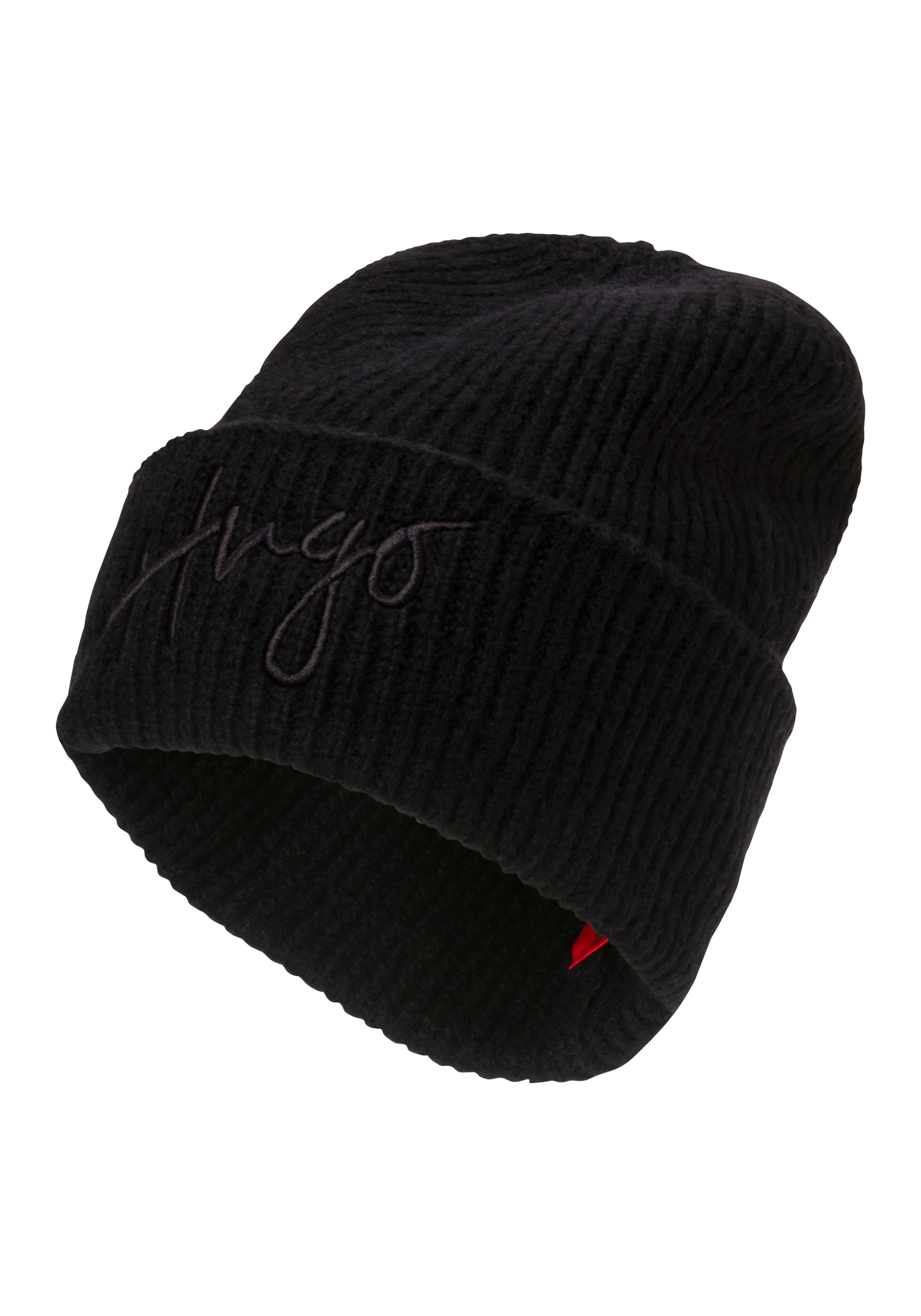 HUGO Beanie »Socialy_Hat«, mit Logostickerei