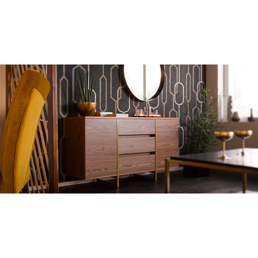 Guido Maria Kretschmer Home&Living Sideboard »Culemeyer«, im trendigen Design, Breite 140 cm