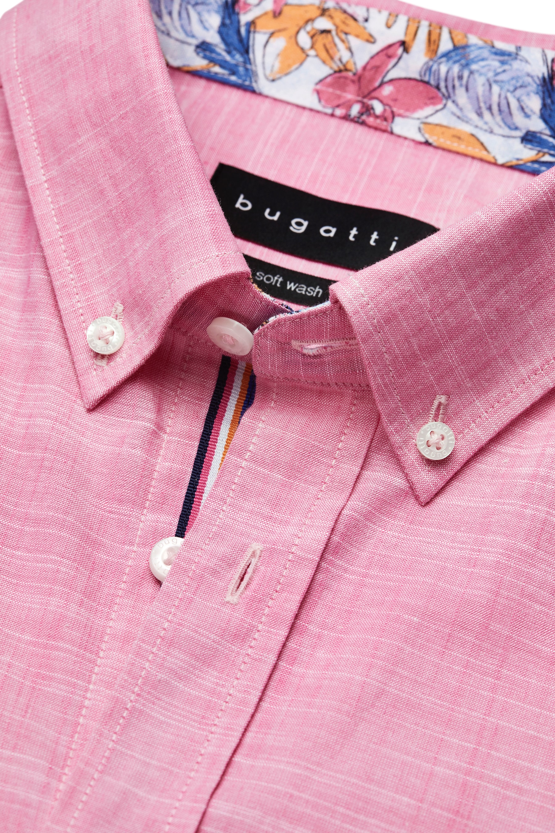 bugatti Kurzarmhemd, mit Button-Down-Kragen