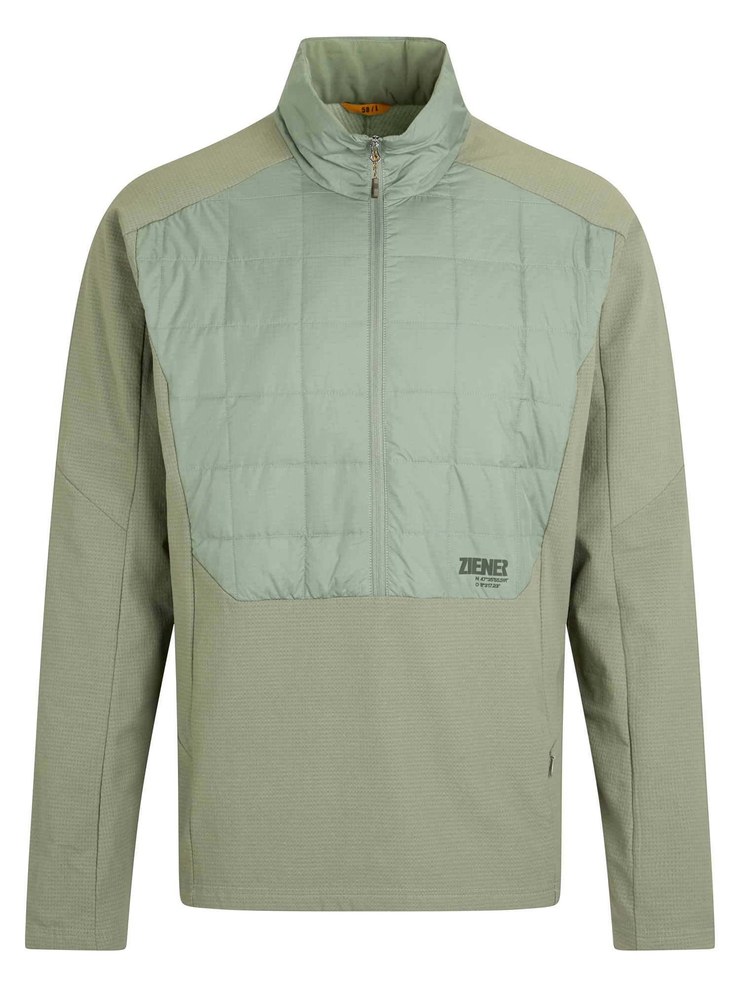 Ziener Sweatshirt »RAFY-Z HERREN«, wind- u. wasserabweisend, warm, elastisch, Stehkragen
