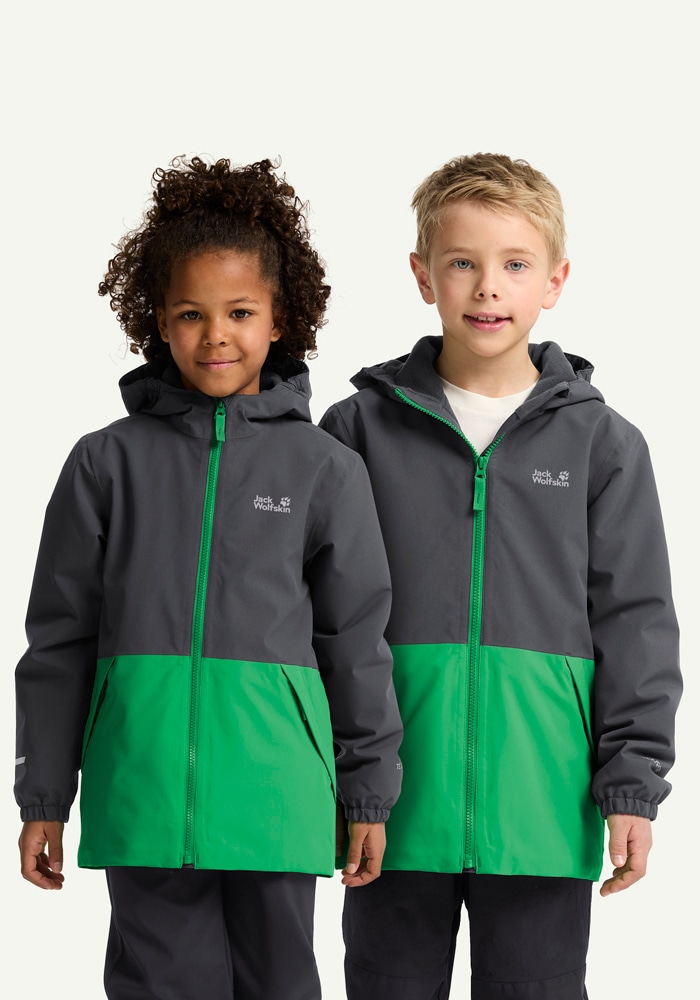 Jack Wolfskin Mädchen Winterjacke »SNOW DAYS JKT KIDS« mitKapuze in grün, Größe 116