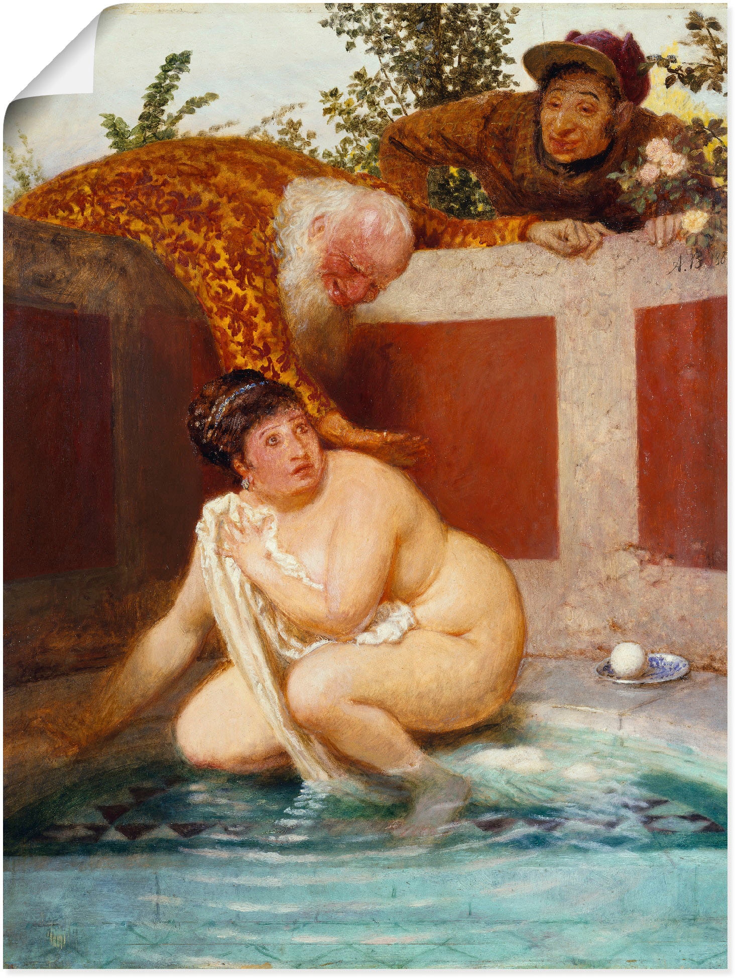Artland Wandbild »Susanna im Bade. 1888«, Frau, (1 St.), als Leinwandbild, Poster in verschied. Größen