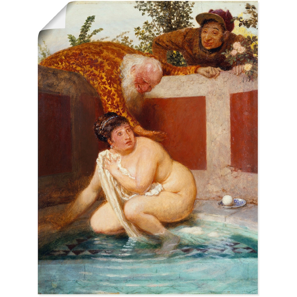 Artland Wandbild »Susanna im Bade. 1888«, Frau, (1 St.)