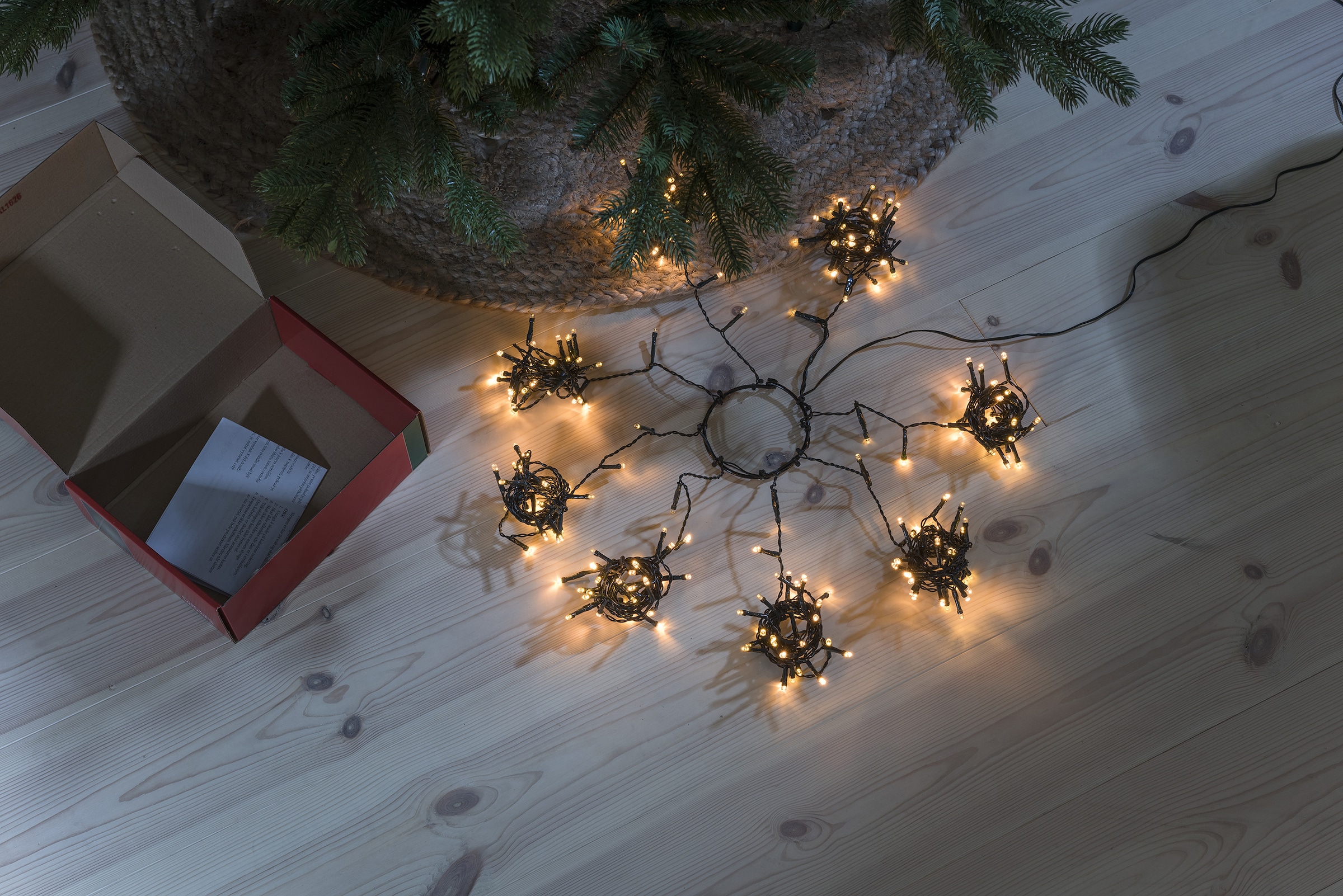 KONSTSMIDE LED-Baummantel »Weihnachtsdeko, Christbaumschmuck«, LED online bestellen Dioden, Lichterkette vormontiert mit 8 Ring, Stränge bei 30 à OTTO