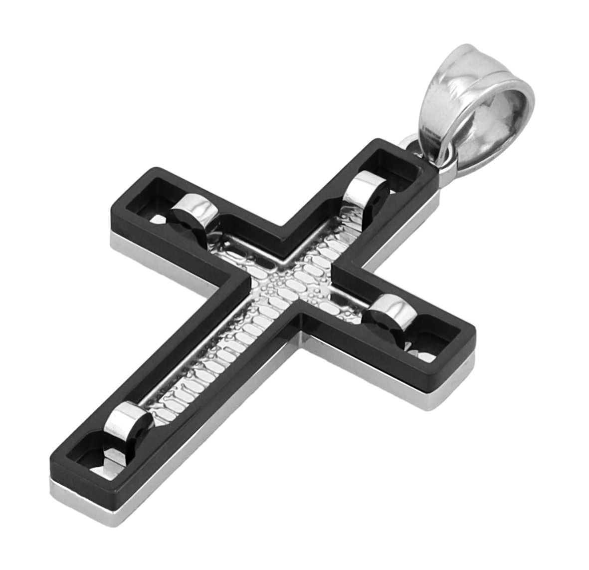 Adelia´s Kreuzanhänger »Unisex Anhänger ¿ Kreuz Kreuzanhänger aus Edelstahl«