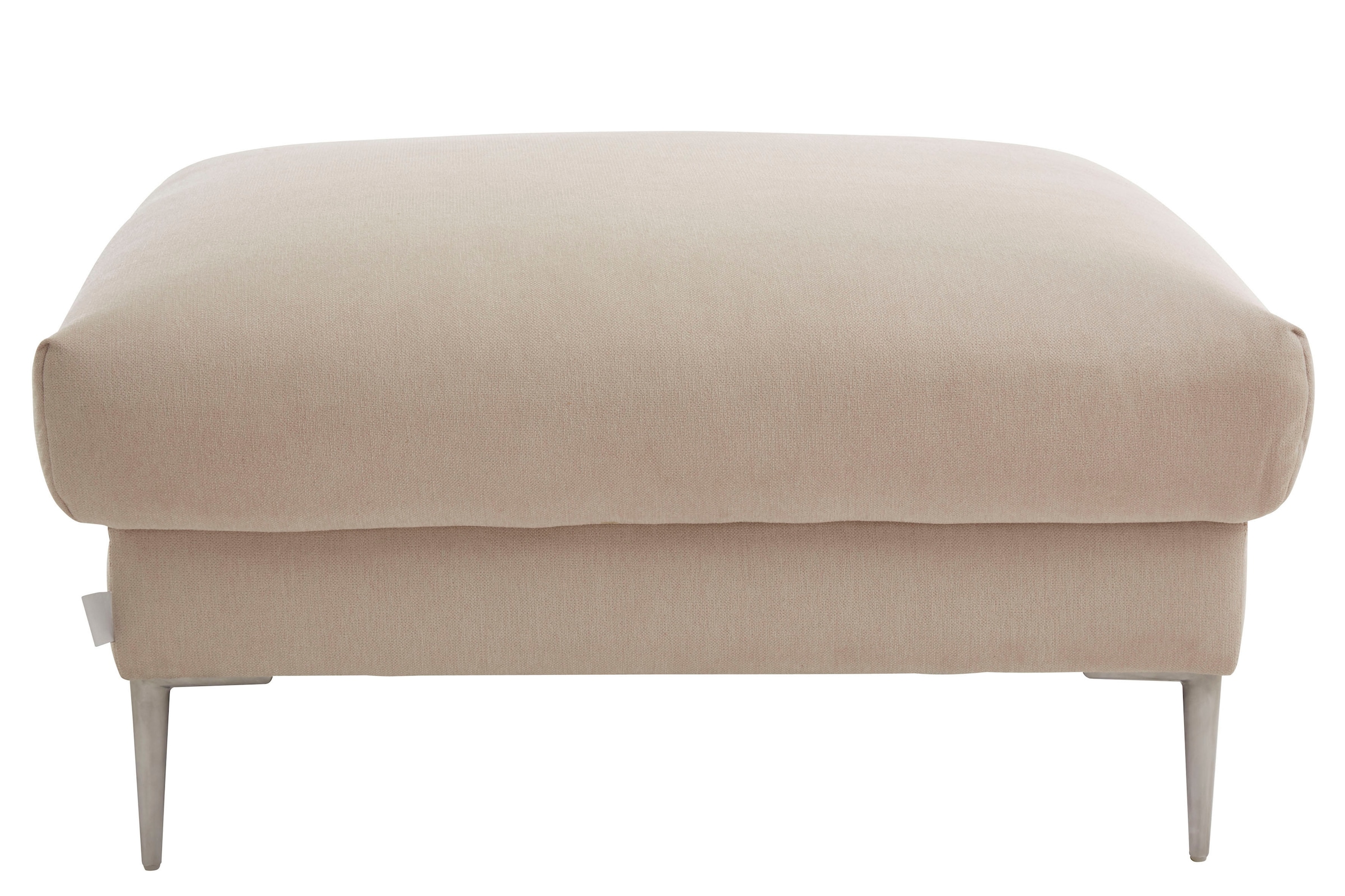 TRENDMANUFAKTUR Hocker »Lille, elegant und bequem durch Komfortsitzhöhe 46cm, hoher Fuß«