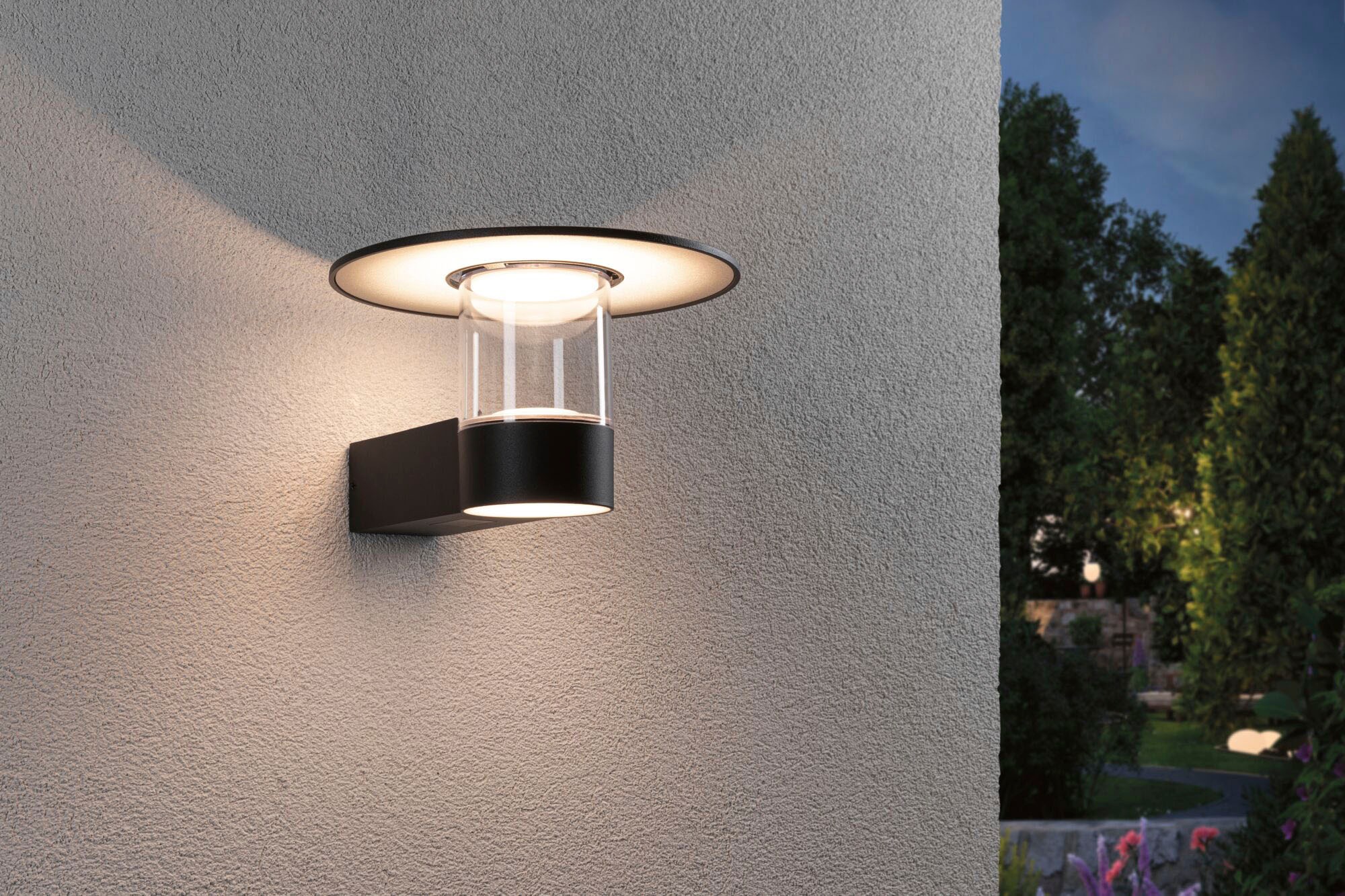 Paulmann LED Außen-Wandleuchte »Sienna 230V mit PIR-Sensor anthrazit IP44«, 1 flammig, seewasserresistent