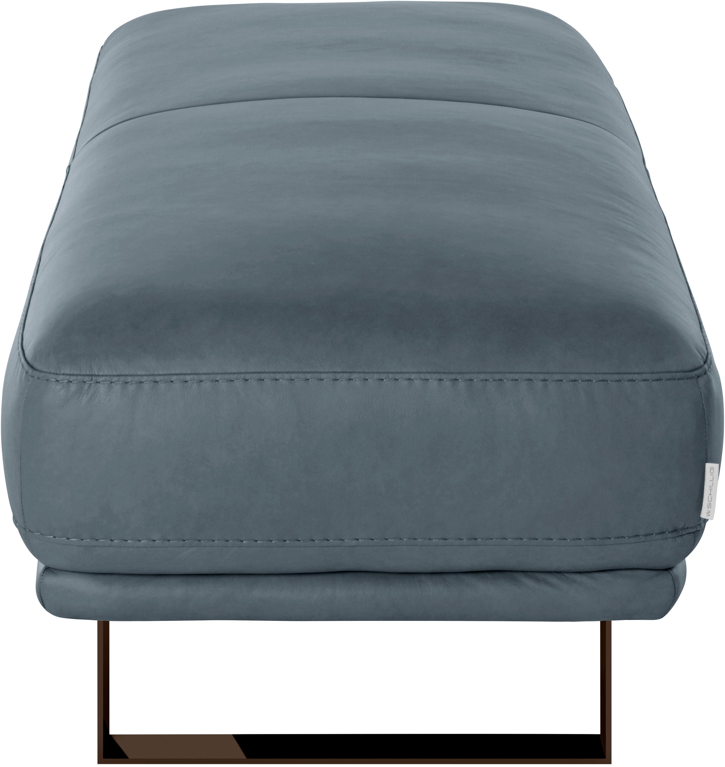 W.SCHILLIG Hocker »montanaa«, mit Metallkufen in Bronze pulverbeschichtet, Breite 141 cm
