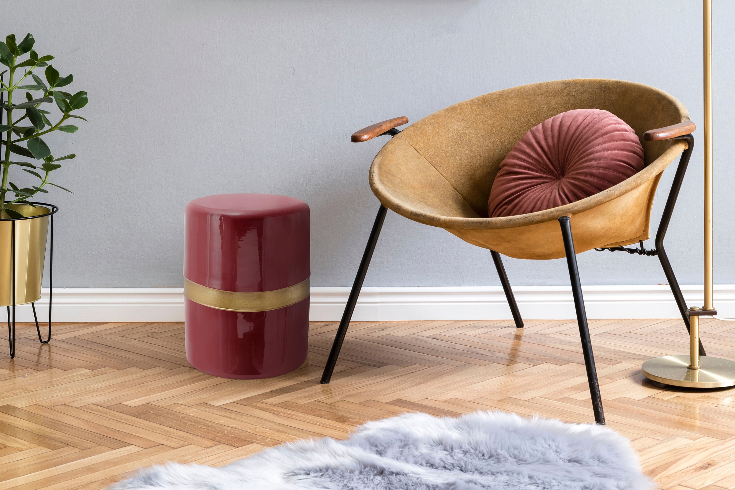 Kayoom Beistelltisch »Art Deco 475, Abstelltisch aus Metall,funktional und stabil«, (1 St.), Dekorativ, glanzvolle Lackierung, stilvolles Design
