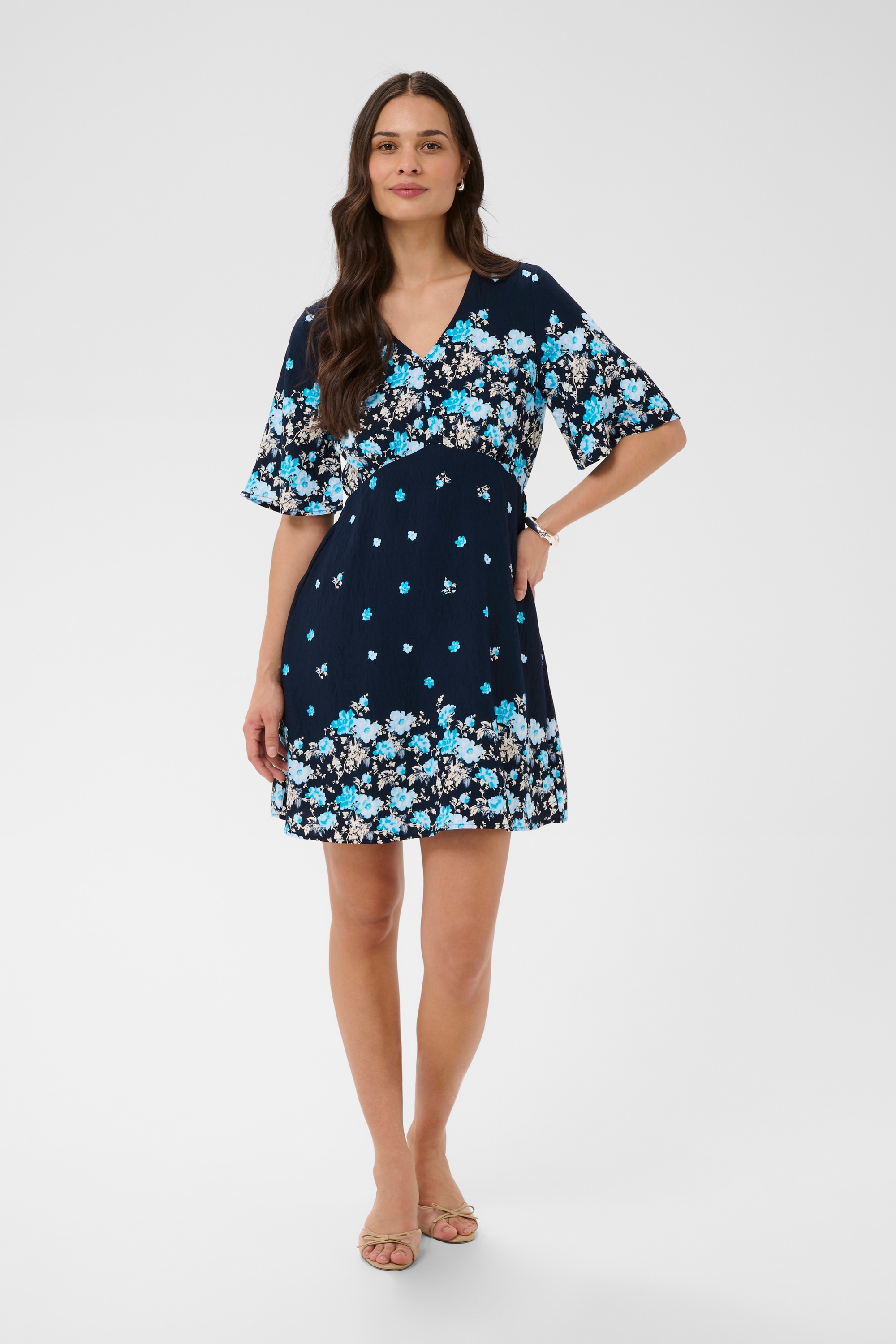 KAFFE Midikleid »Kleid KArosine«