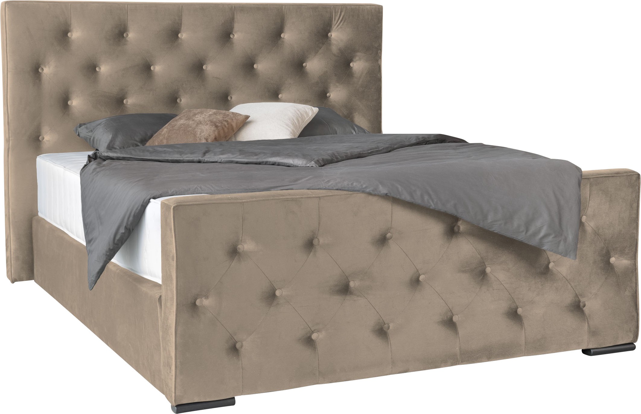 COLLECTION AB Boxspringbett »Florence inkl. Kingsize (28 cm) Matratze (H3) mit integriertem Topper«, inkl. Bettkasten, erhältlich in der Breite 180 cm