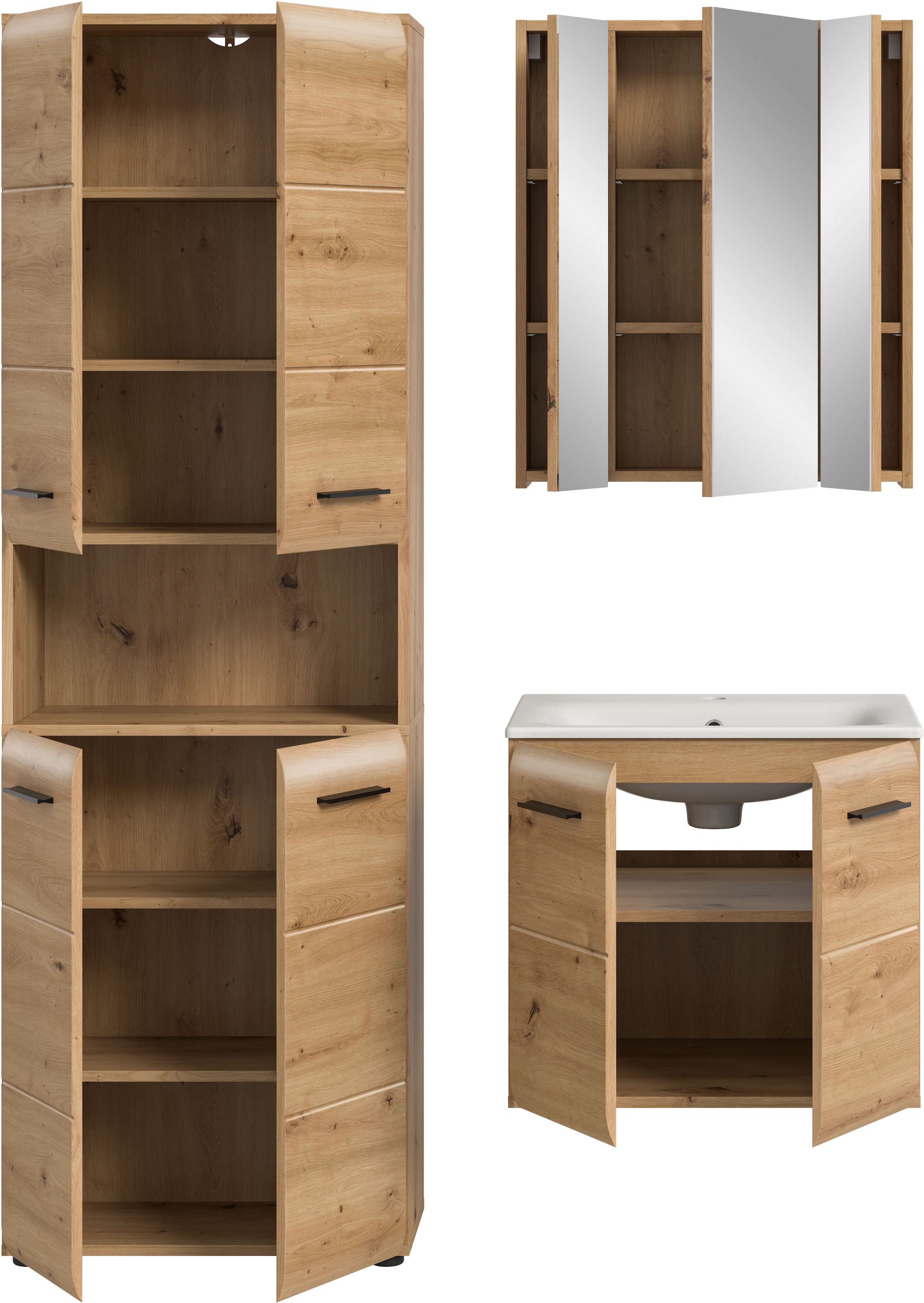 welltime Badezimmer-Set Set, 4 Stk. tlg.