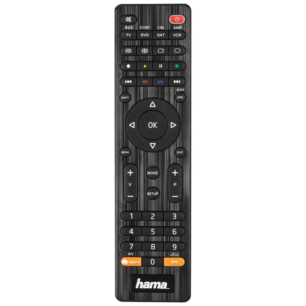 Hama Fernbedienung »Universal Ersatzfernbedienung für 8 Geräte (z.B. TV, DVD)«