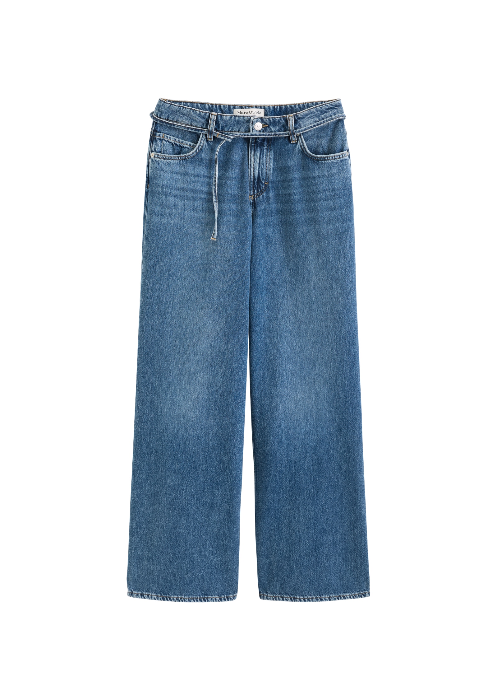 Marc O'Polo Weite Jeans Model Lania wide aus Rigid Denim ohne Elasthan