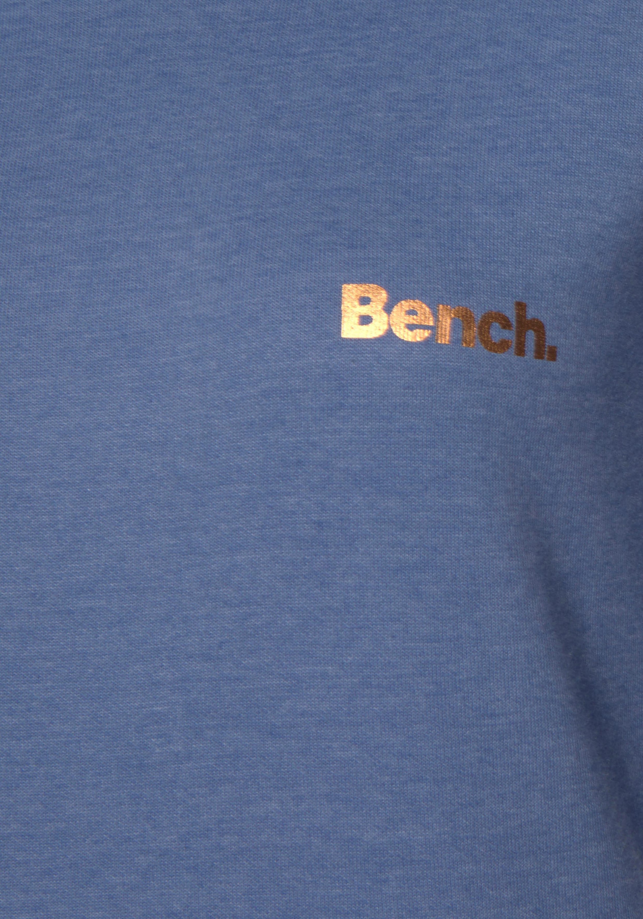 Bench. Loungewear Longsweatshirt, mit Stehkragen in Layeroptik und Kängurutasche, Loungewear