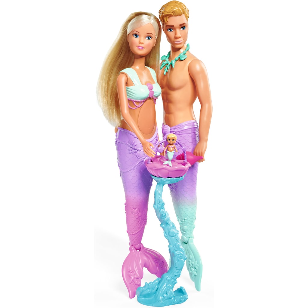 SIMBA Anziehpuppe »Steffi Love, Mermaid Family«, mit Kevin