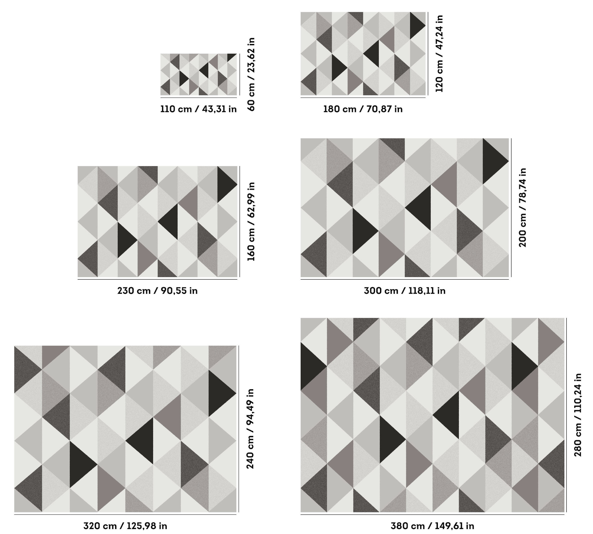 my home Teppich »Berlad Geo«, rechteckig, 9 mm Höhe, mit besonders weichem Flor, Kurzflor, modernes geometrisches Design