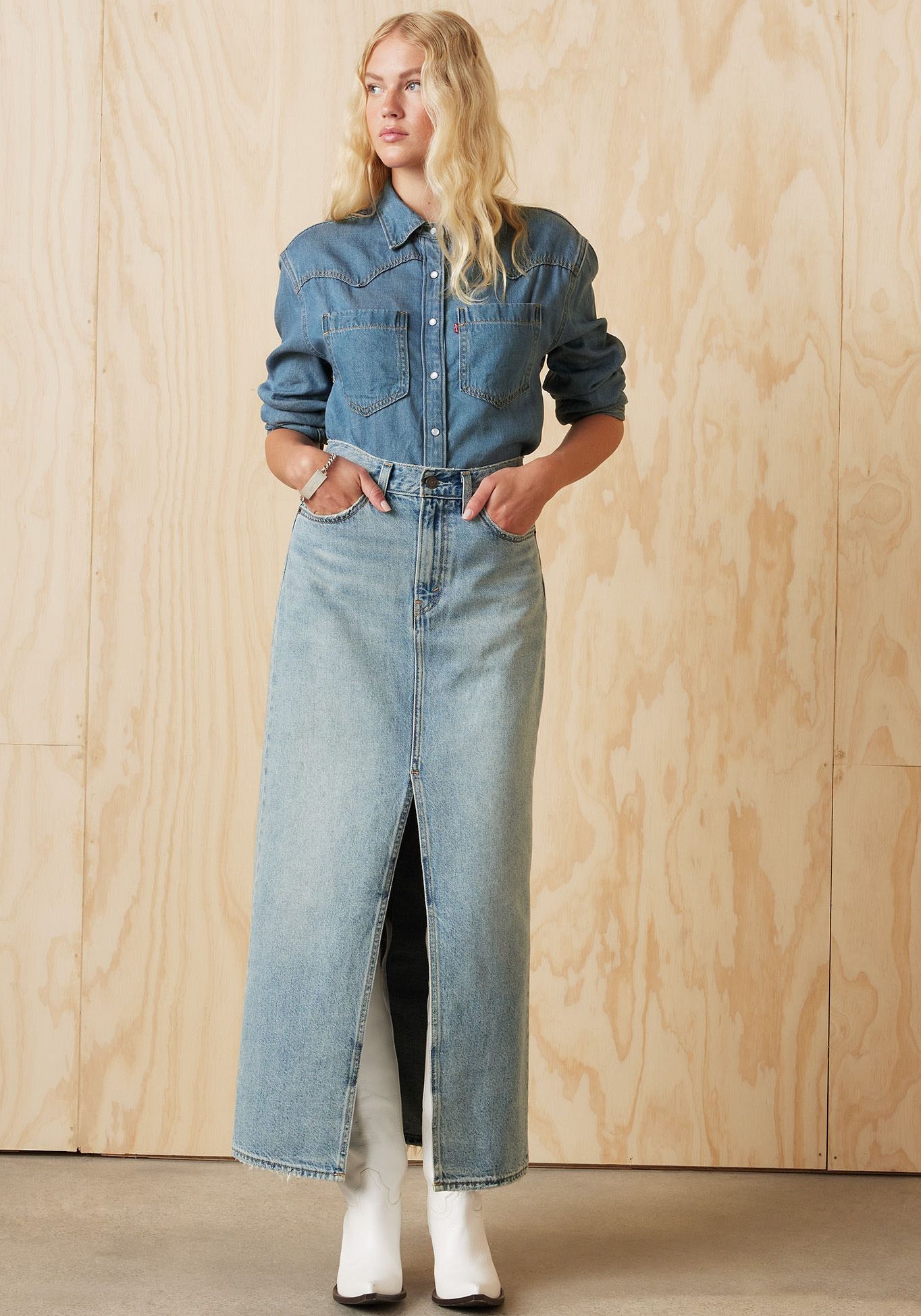 Levi's® Jeansbluse »TEODORA WESTERN SHIRT«, mit Druckknöpfen
